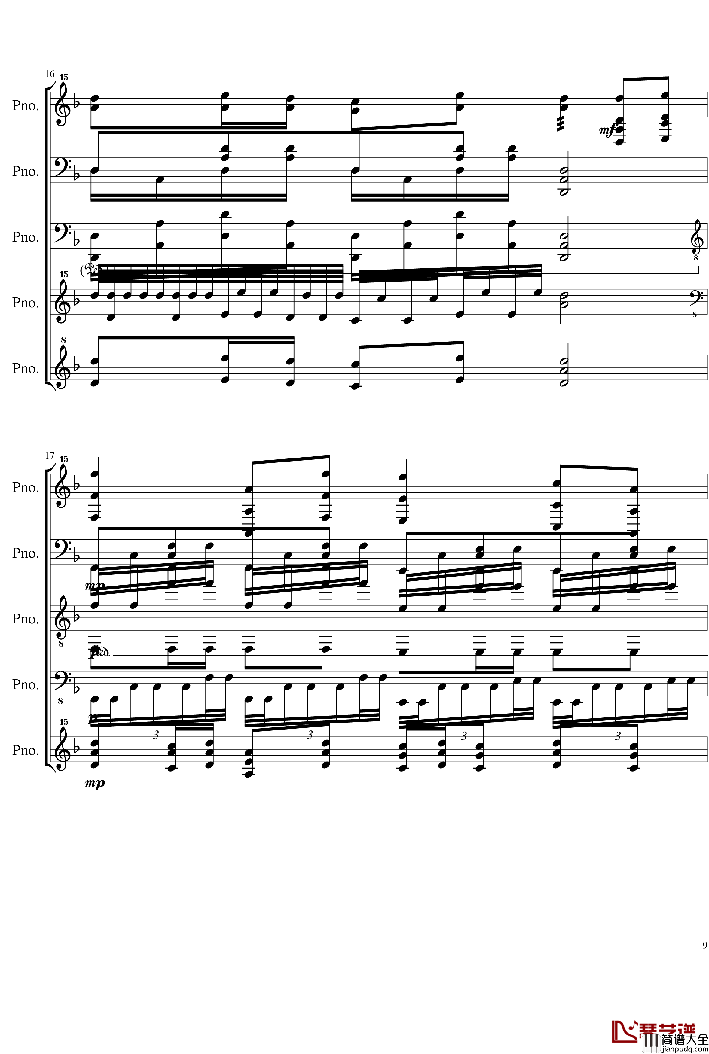 五月雨戀歌钢琴谱_Full_Version_28K_初音未来