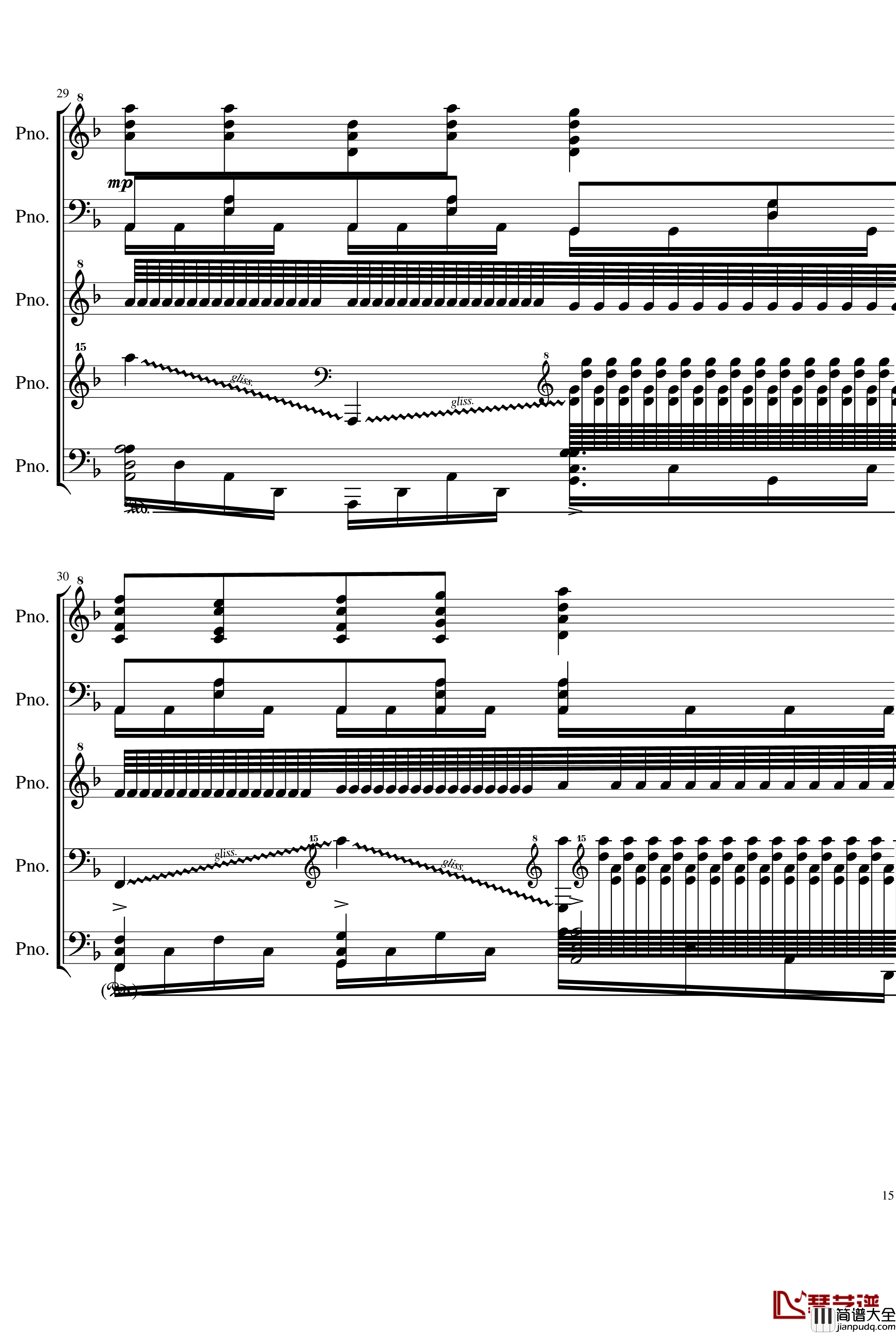 五月雨戀歌钢琴谱_Full_Version_28K_初音未来