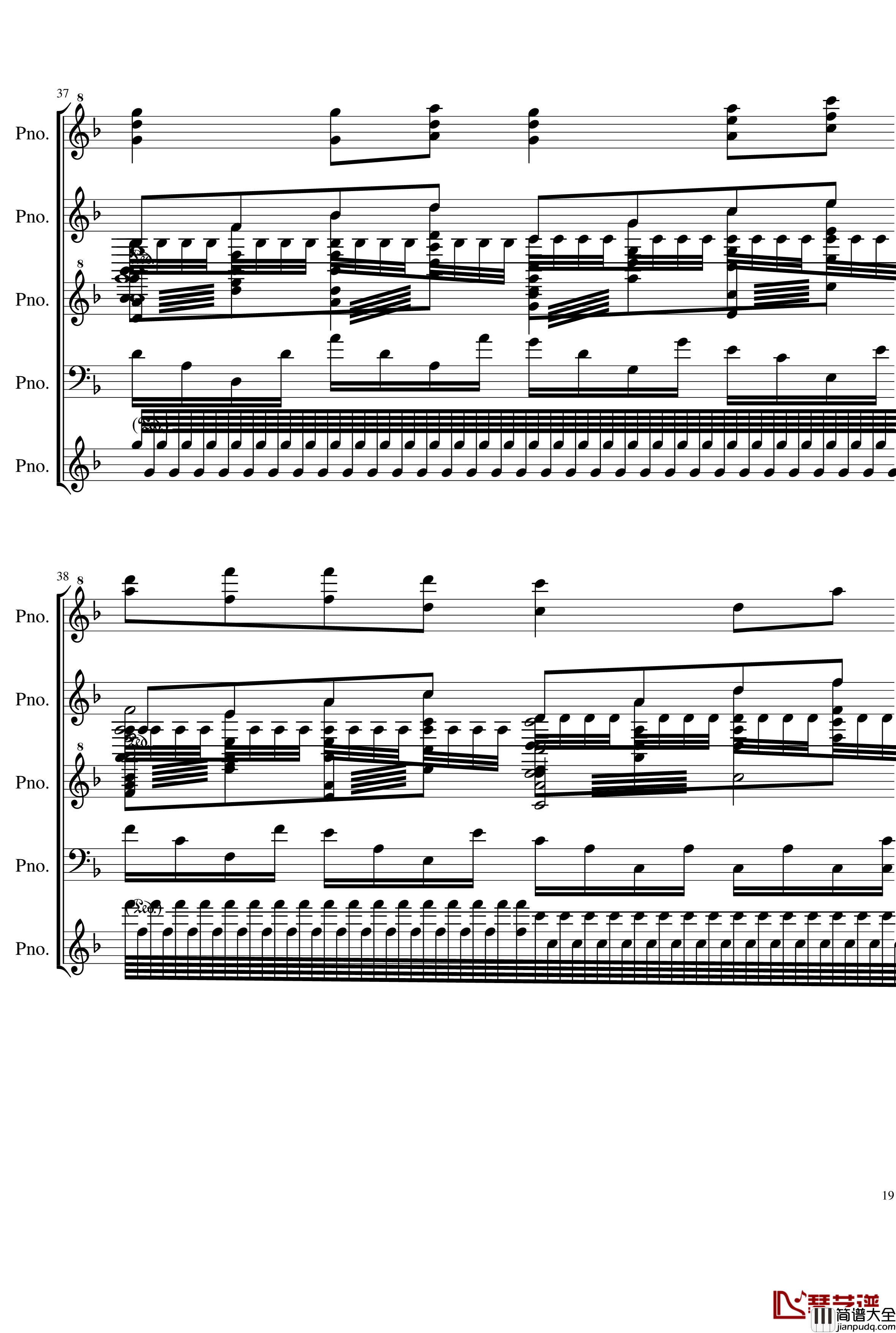 五月雨戀歌钢琴谱_Full_Version_28K_初音未来