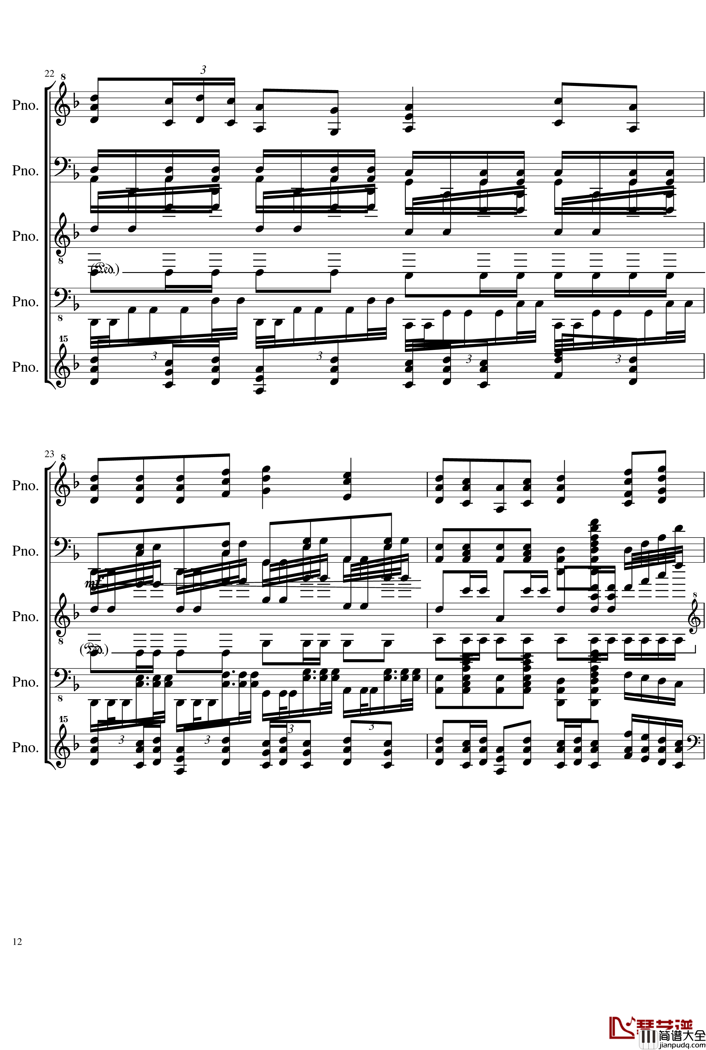 五月雨戀歌钢琴谱_Full_Version_28K_初音未来