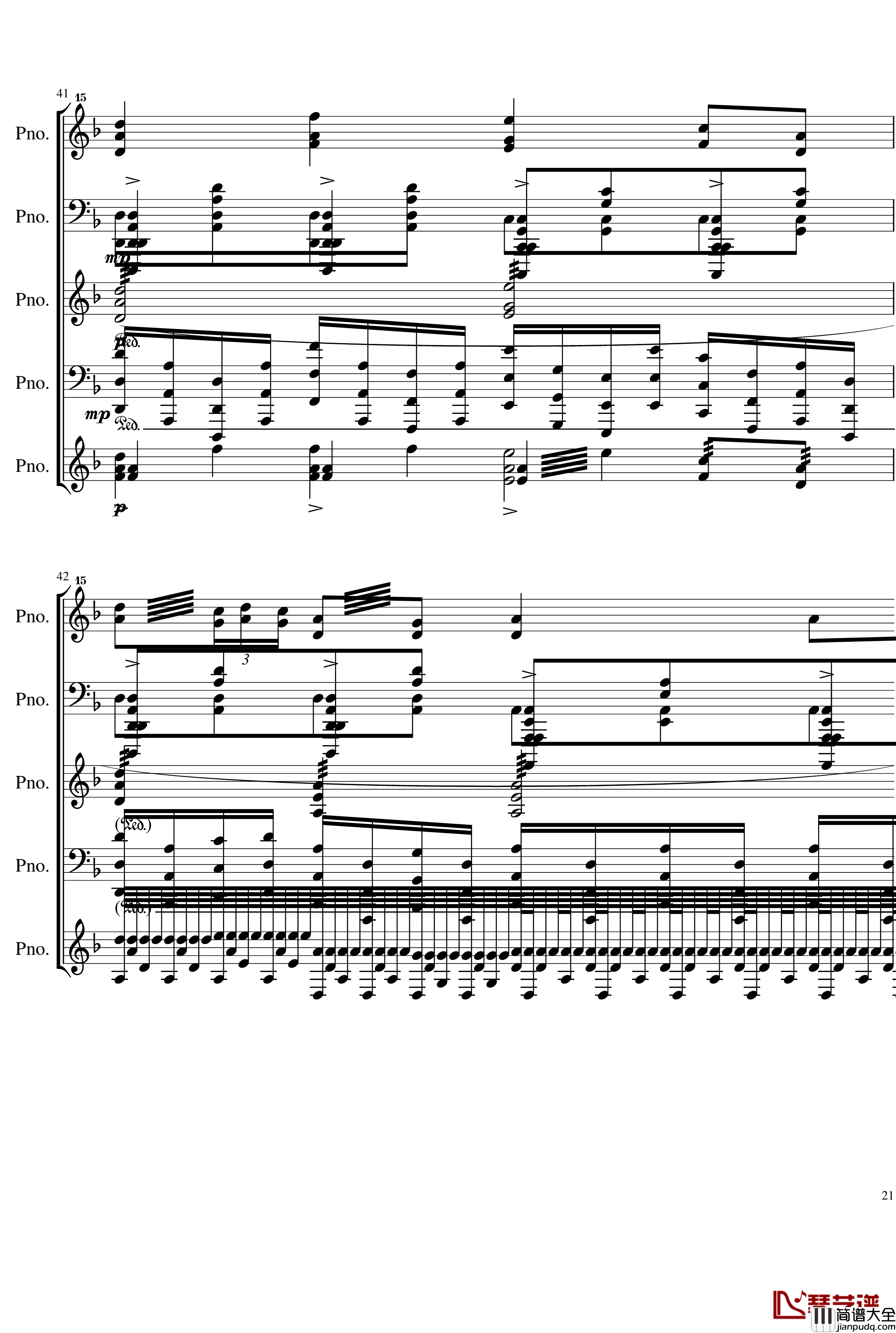 五月雨戀歌钢琴谱_Full_Version_28K_初音未来