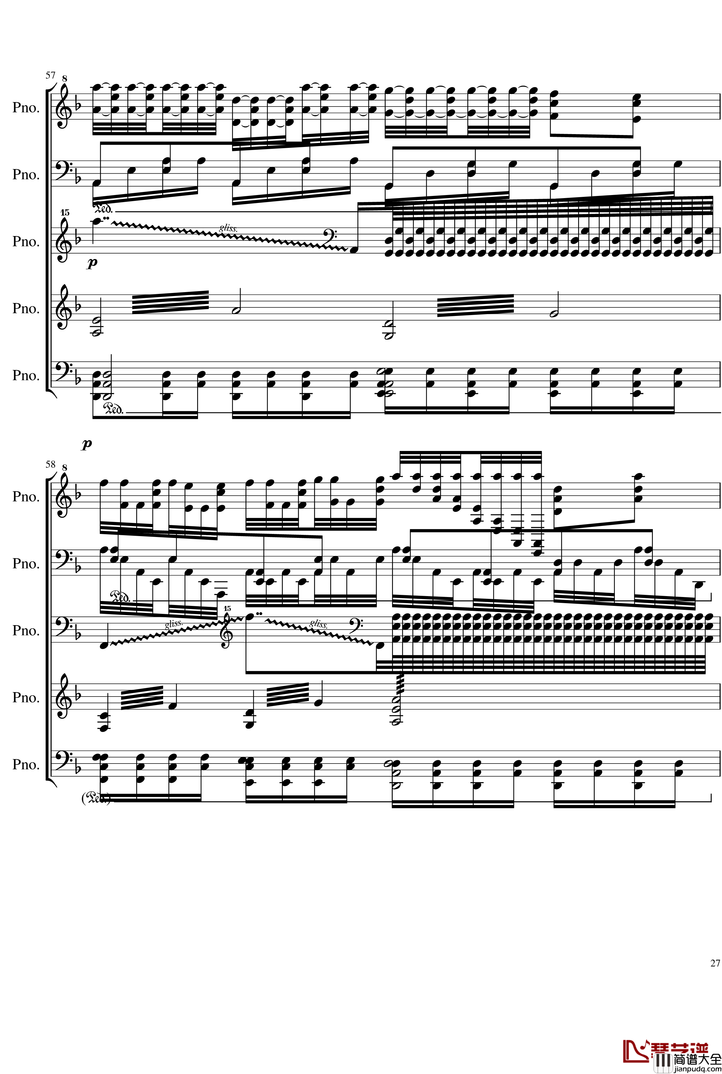 五月雨戀歌钢琴谱_Full_Version_28K_初音未来