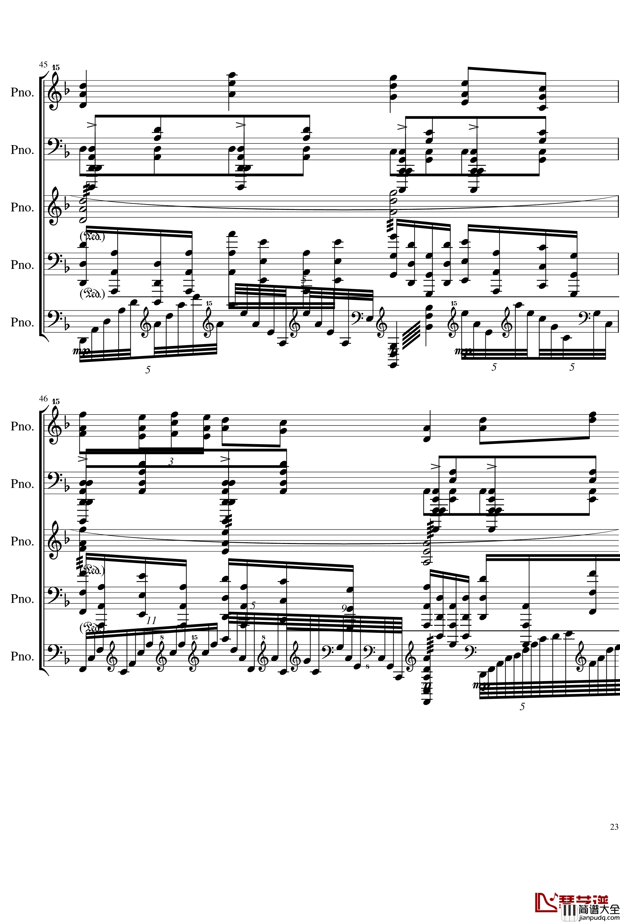 五月雨戀歌钢琴谱_Full_Version_28K_初音未来