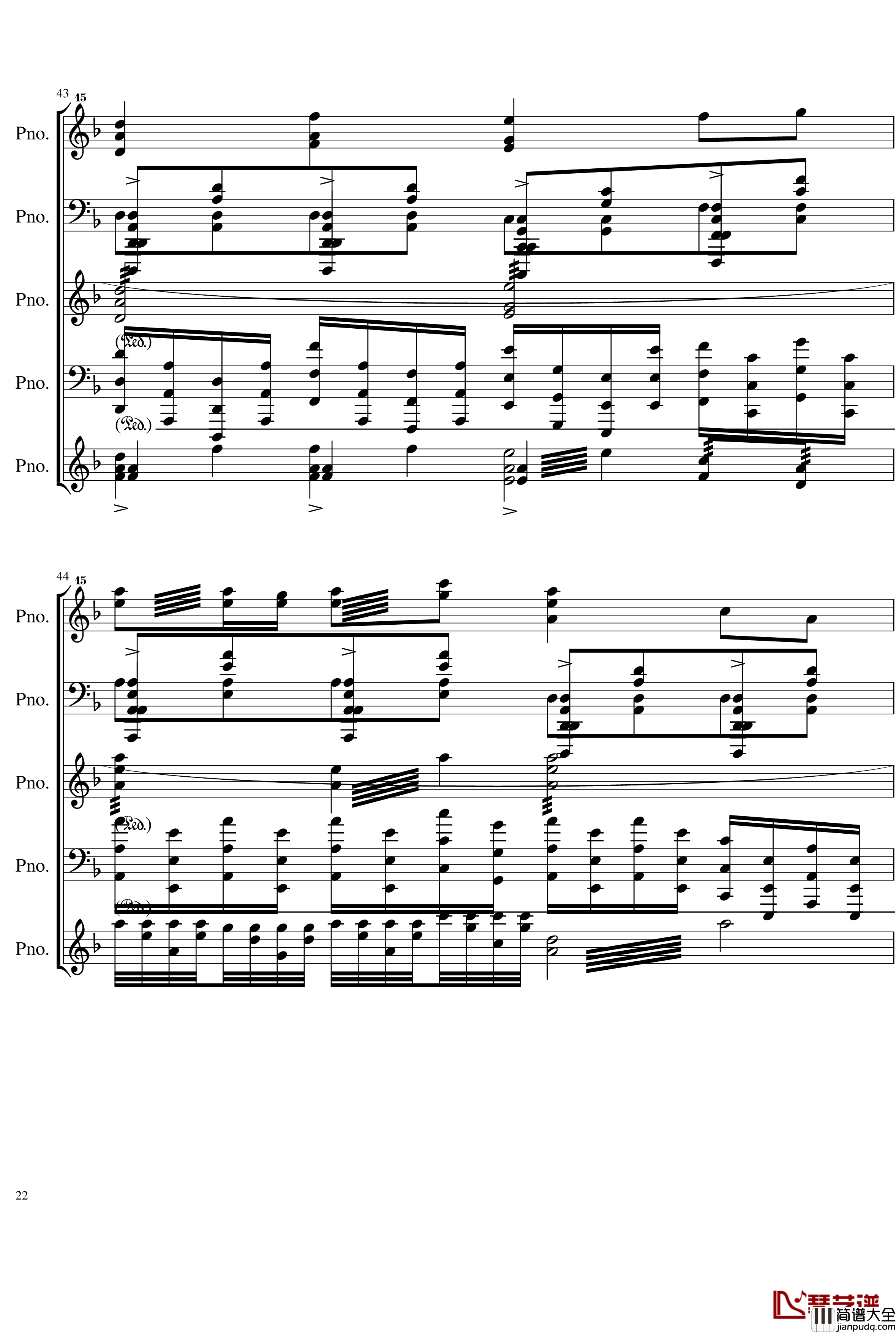 五月雨戀歌钢琴谱_Full_Version_28K_初音未来