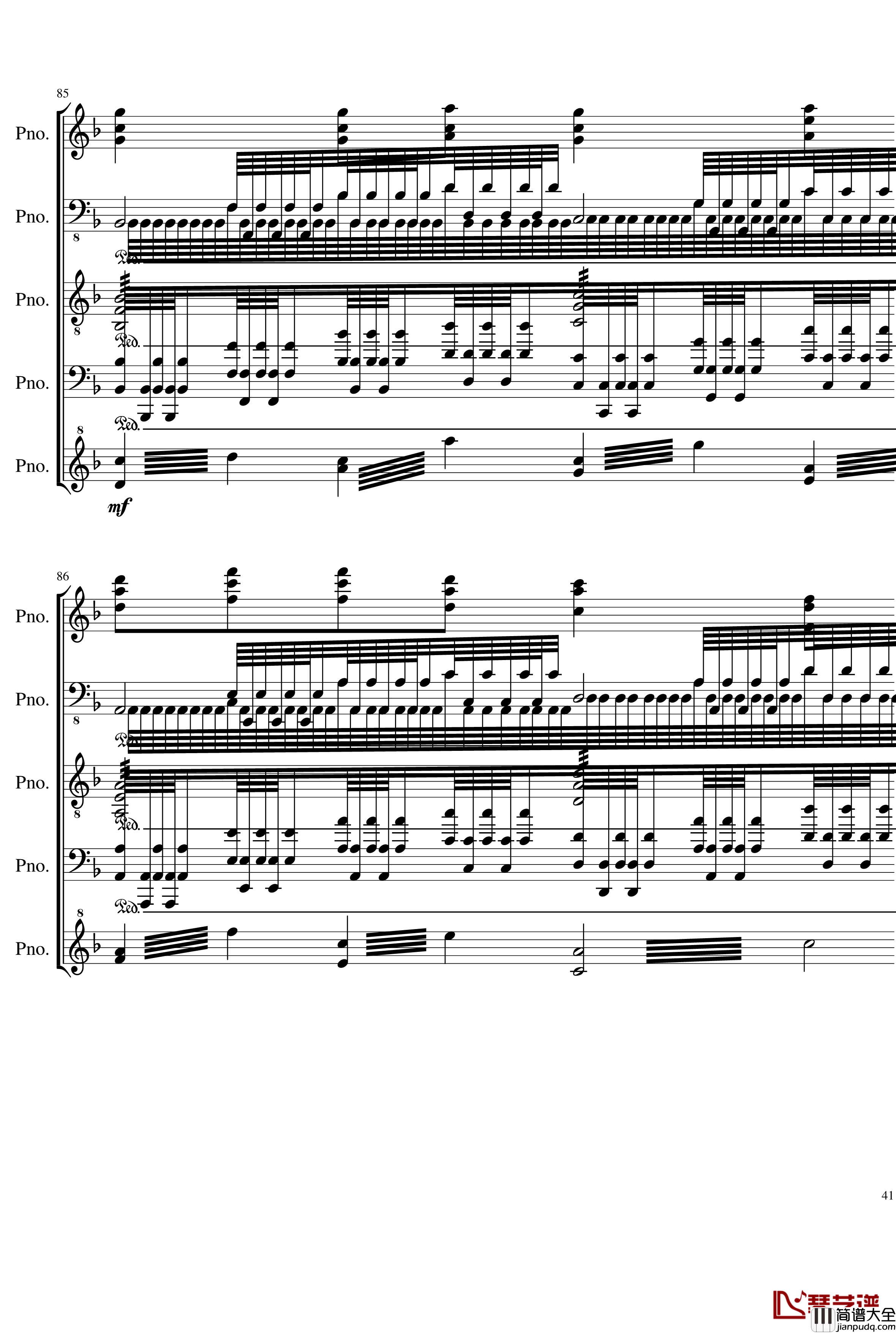 五月雨戀歌钢琴谱_Full_Version_28K_初音未来