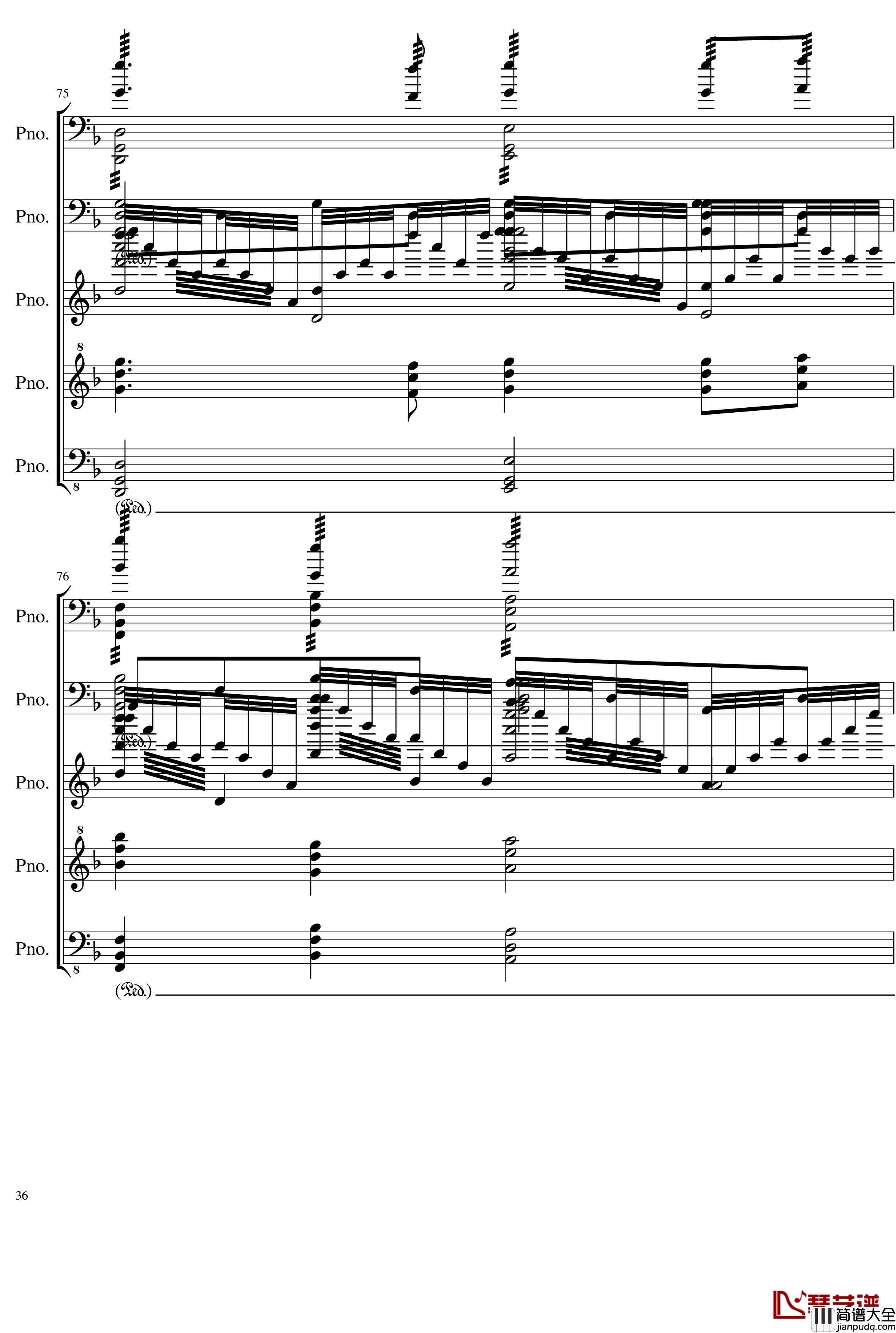 五月雨戀歌钢琴谱_Full_Version_28K_初音未来