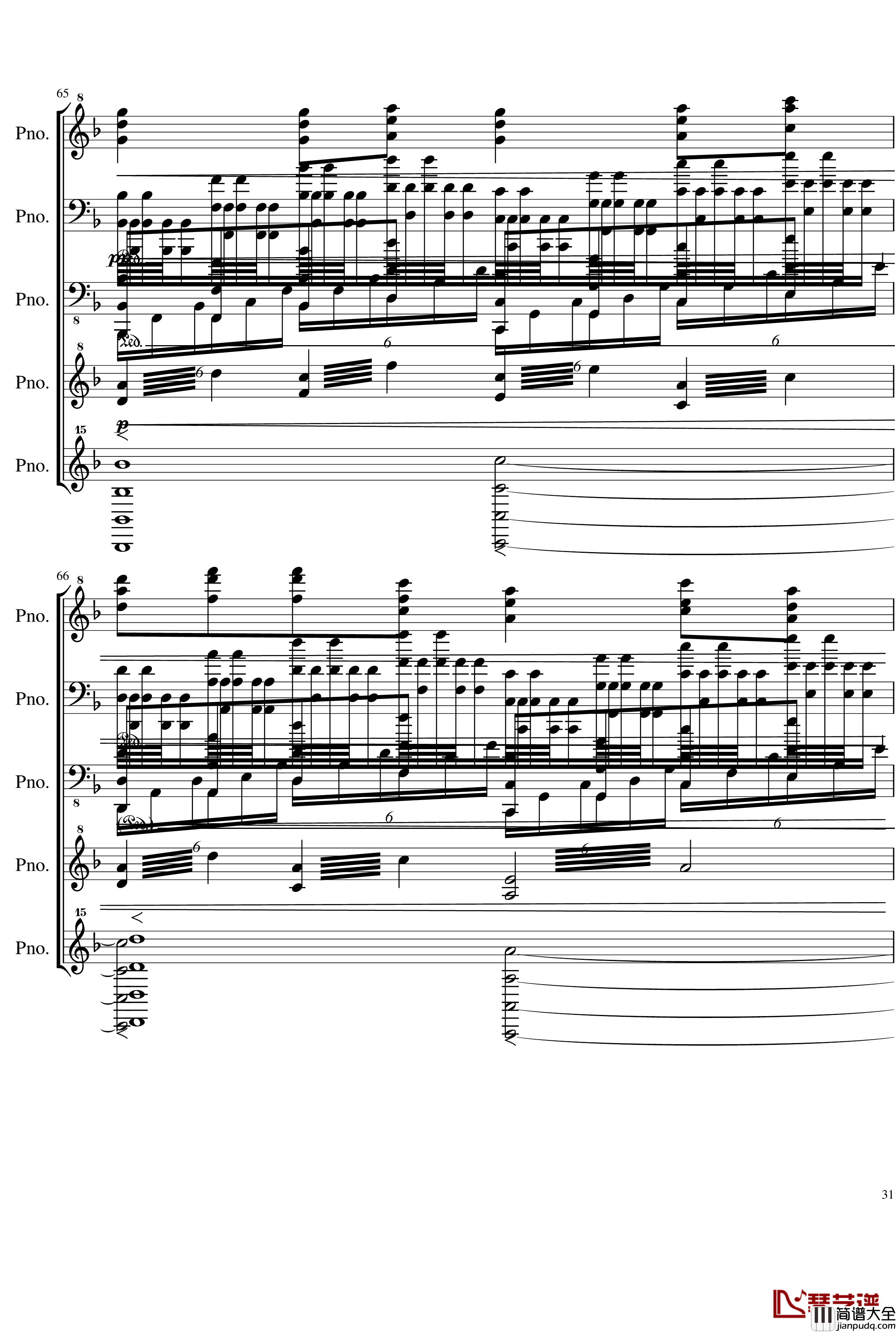 五月雨戀歌钢琴谱_Full_Version_28K_初音未来