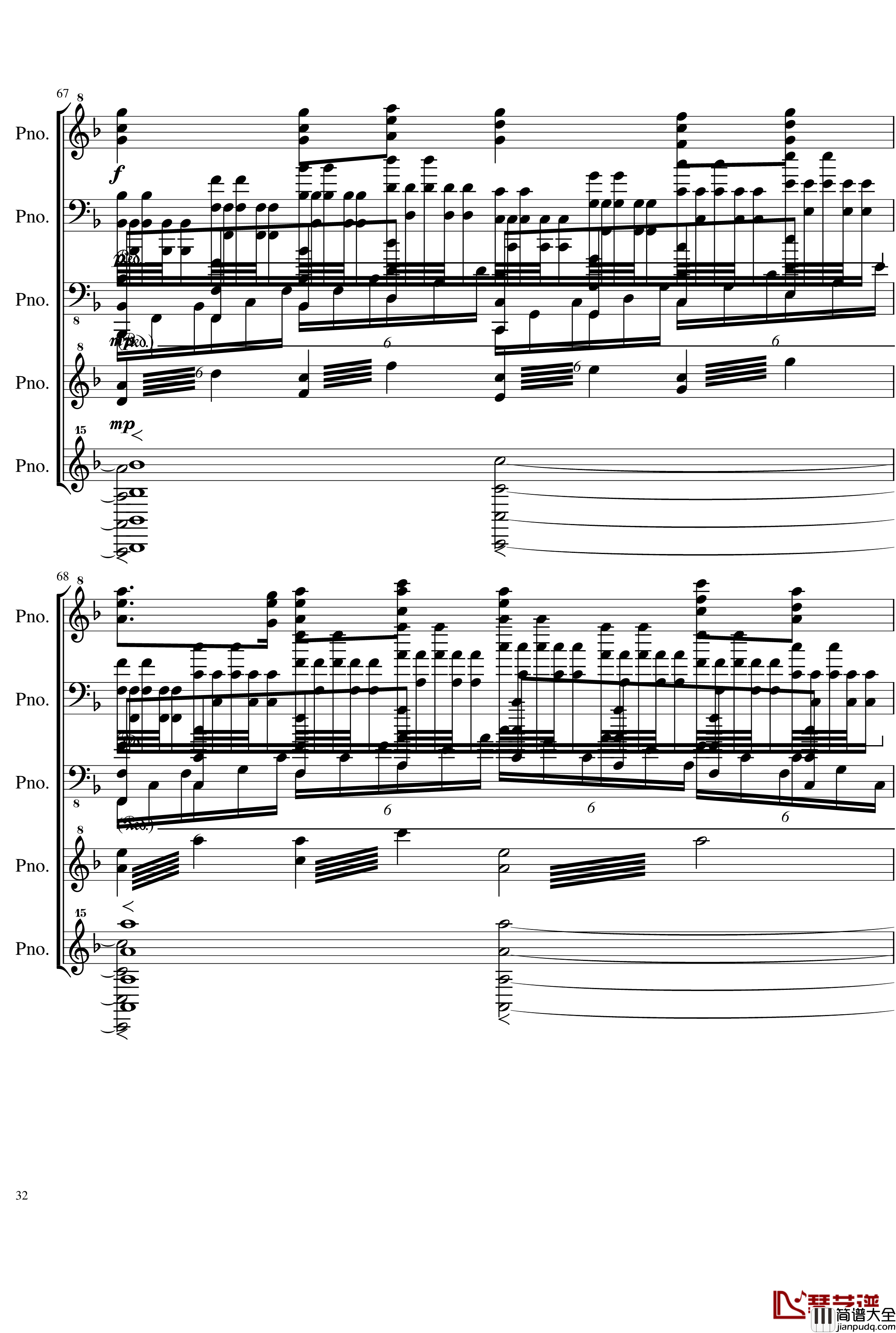 五月雨戀歌钢琴谱_Full_Version_28K_初音未来