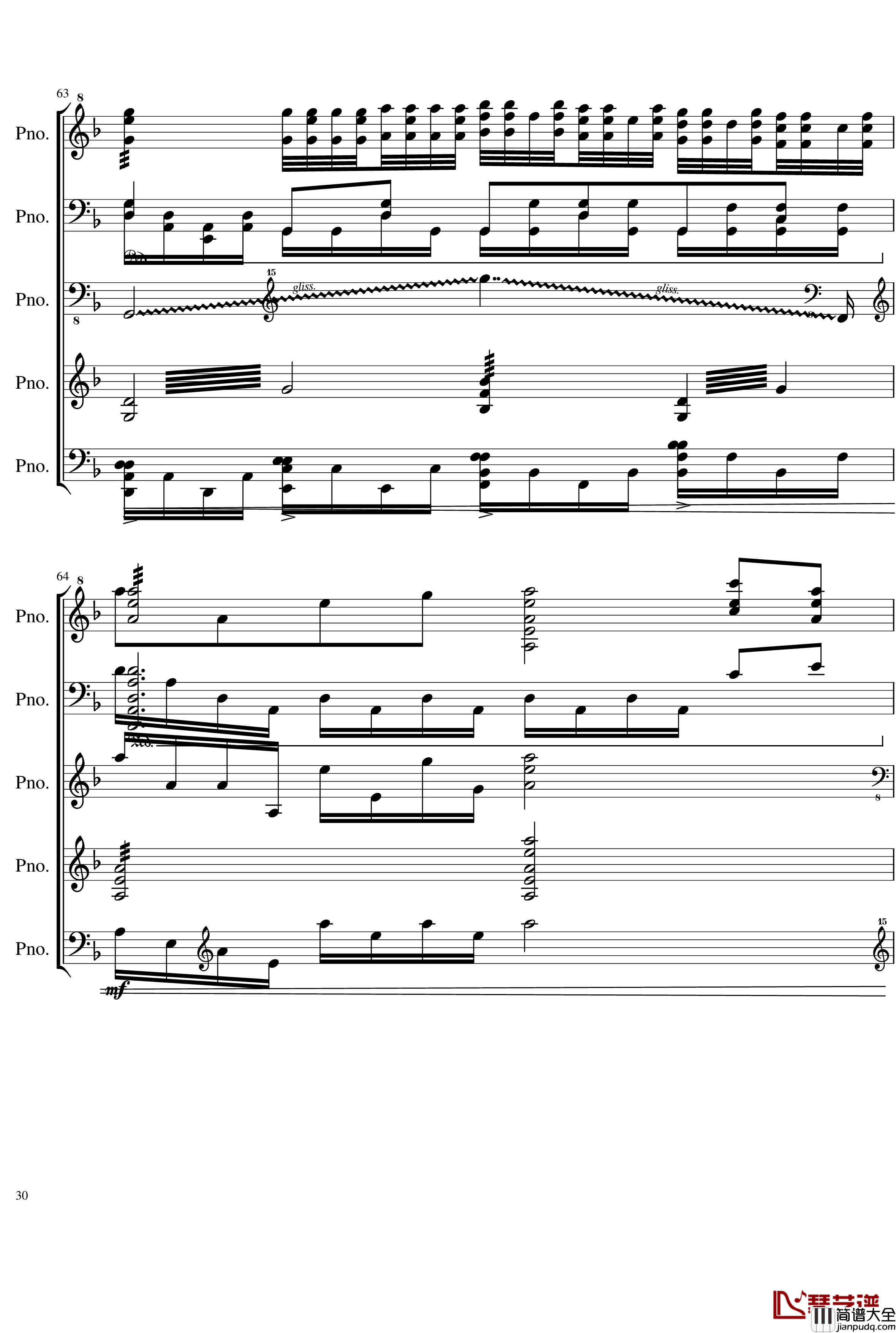 五月雨戀歌钢琴谱_Full_Version_28K_初音未来