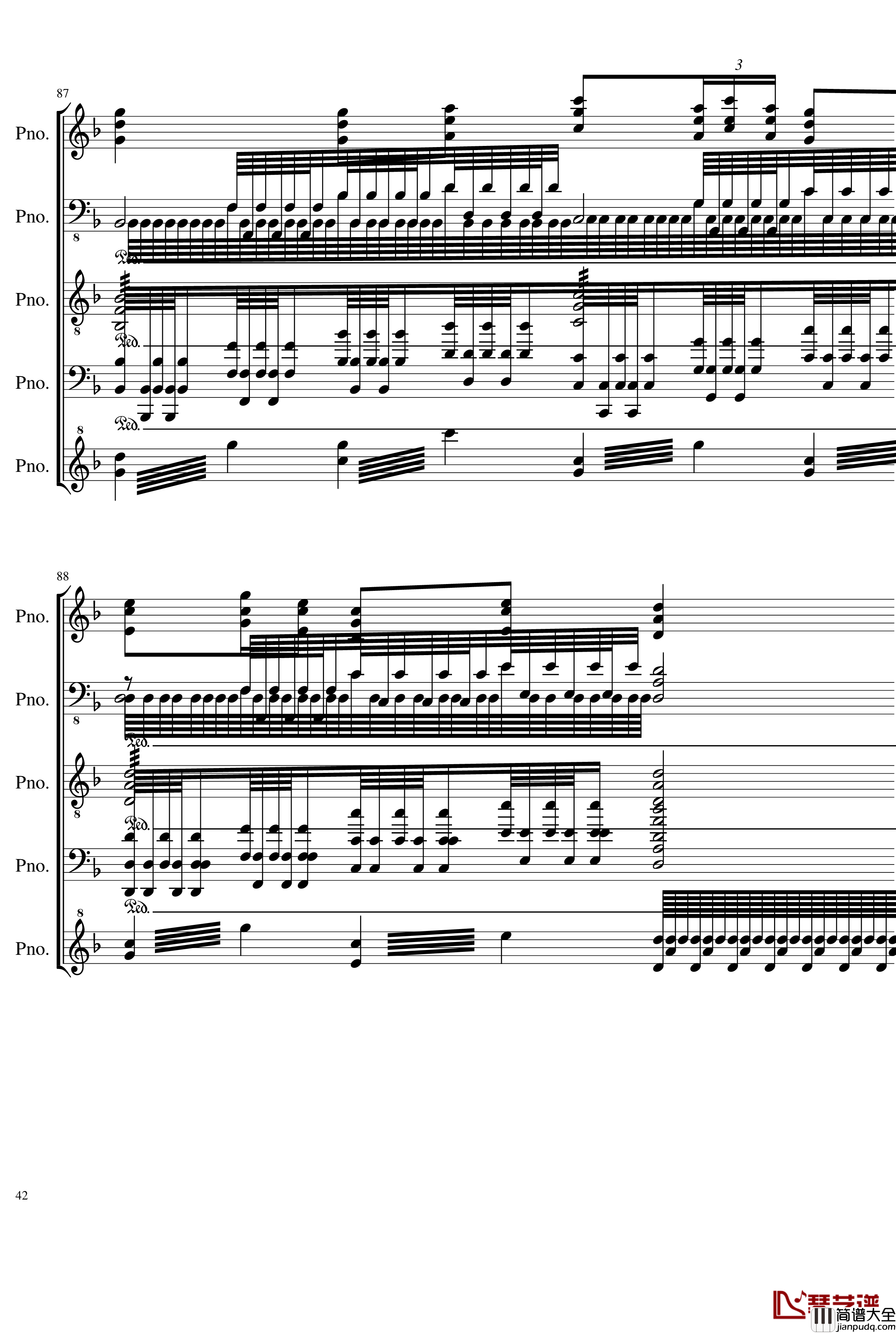 五月雨戀歌钢琴谱_Full_Version_28K_初音未来