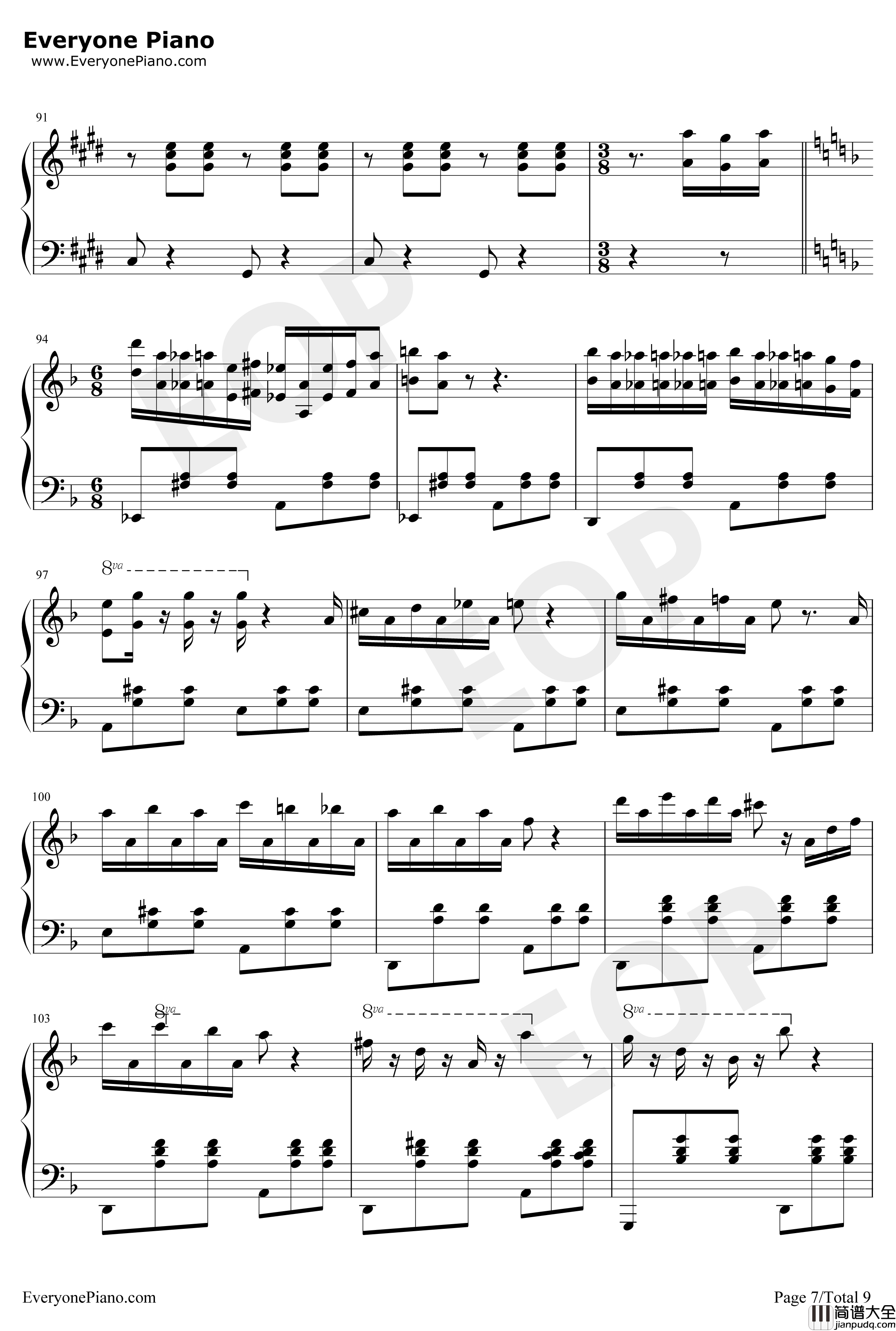 Dernier_Vol钢琴谱_Raphaël_Beau_尽情游戏_漫长的婚约