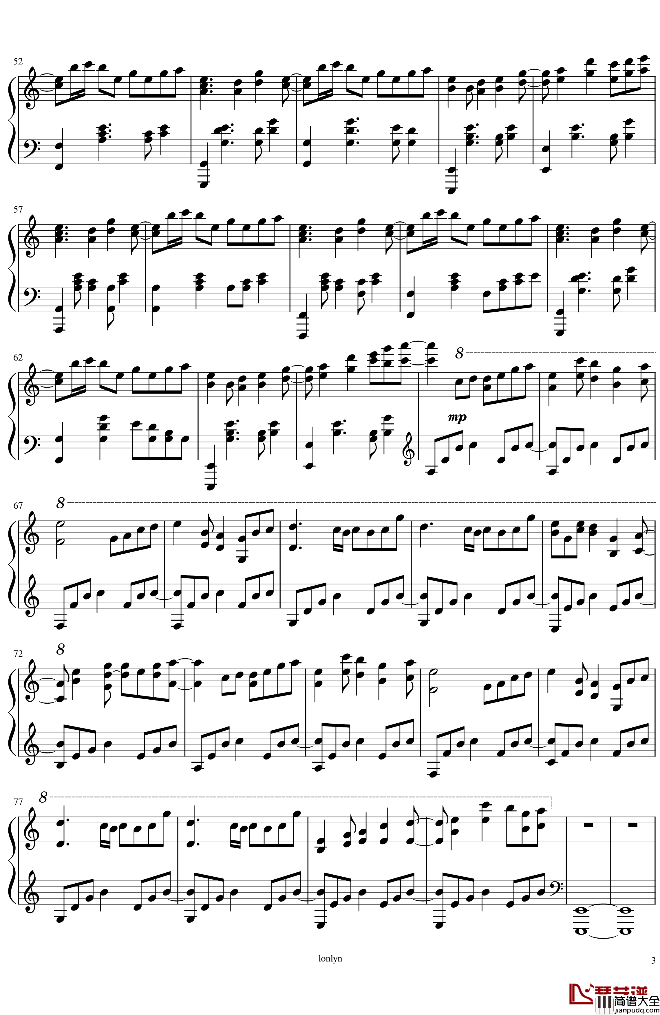 Metheus钢琴谱_ARForest