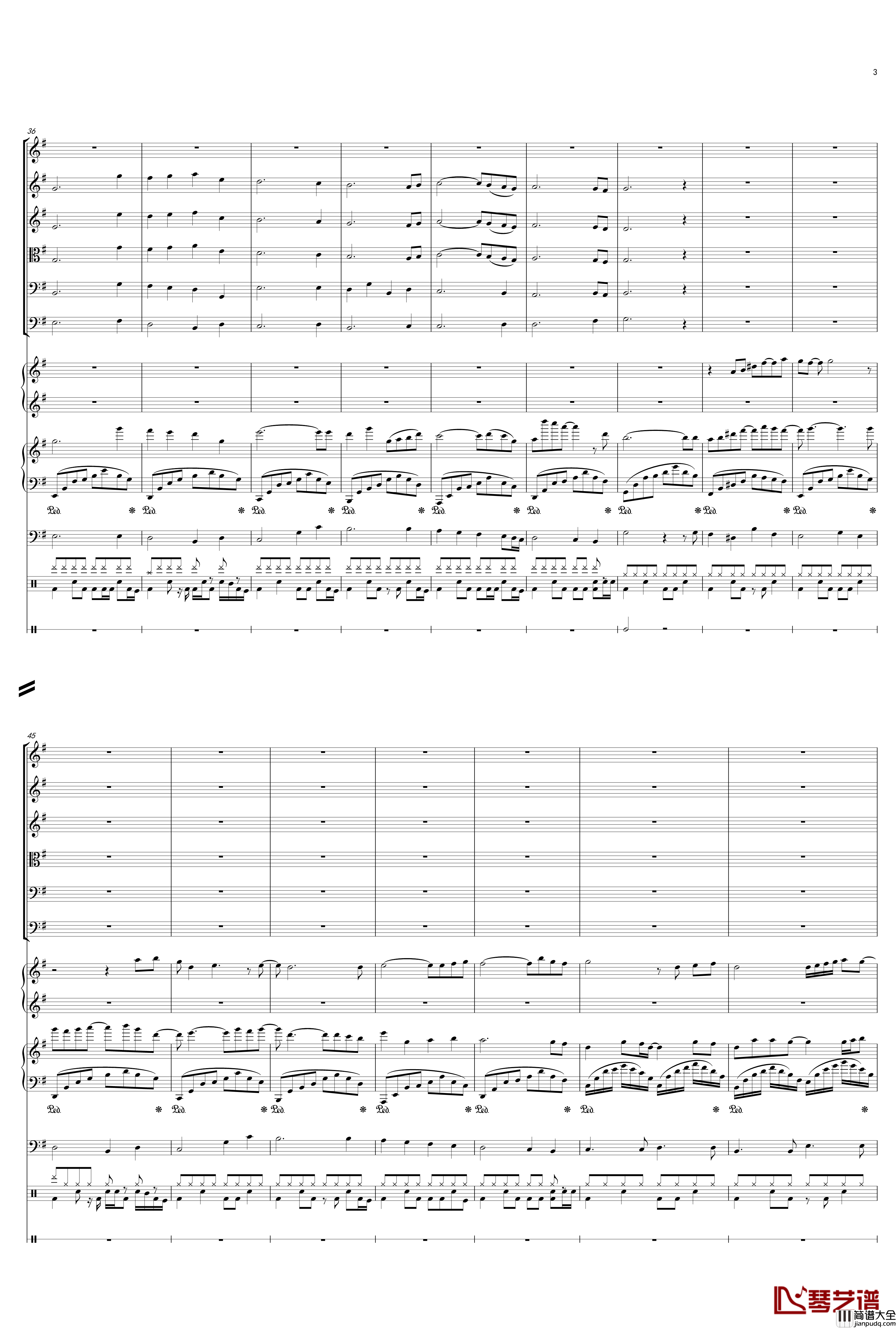 温柔美好的闻焱焱钢琴谱_Laraine_1037854971