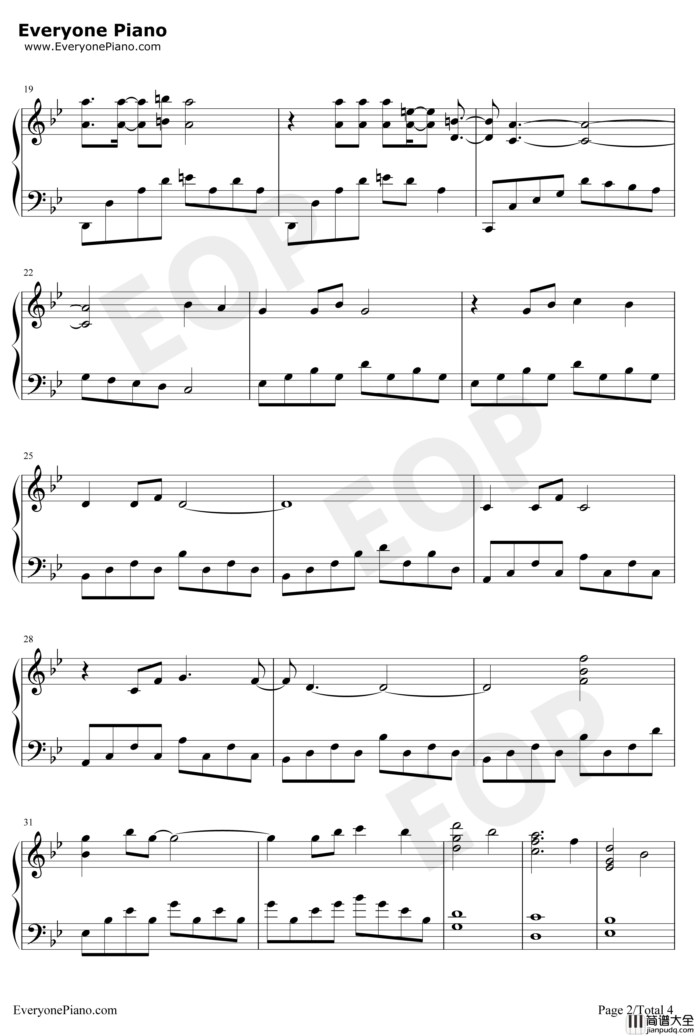 Days_in_the_Sun钢琴谱_AlanMenken_美女与野兽OST