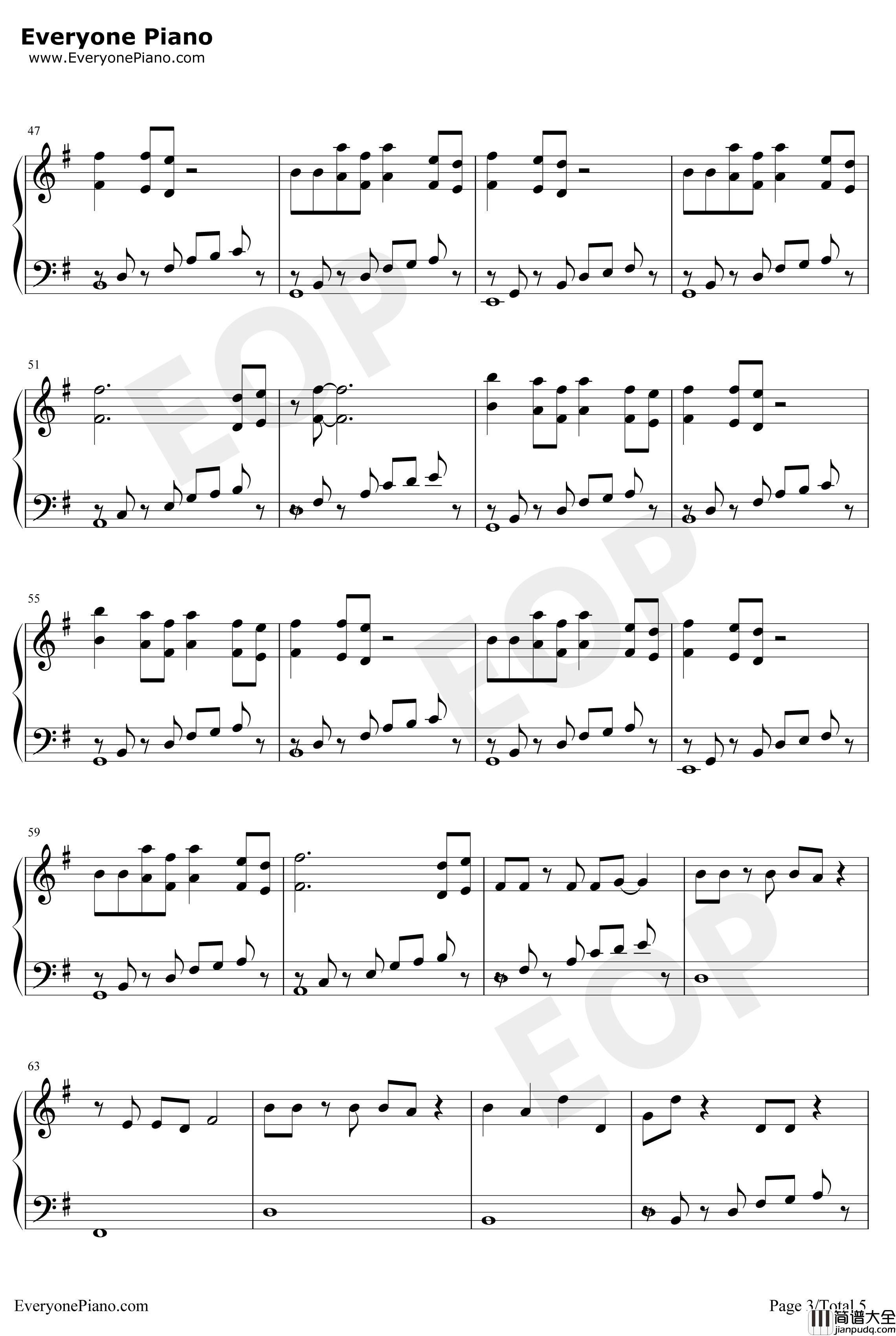 Friend_of_a_Friend钢琴谱_LakeMalawi_2019年欧洲歌唱大赛