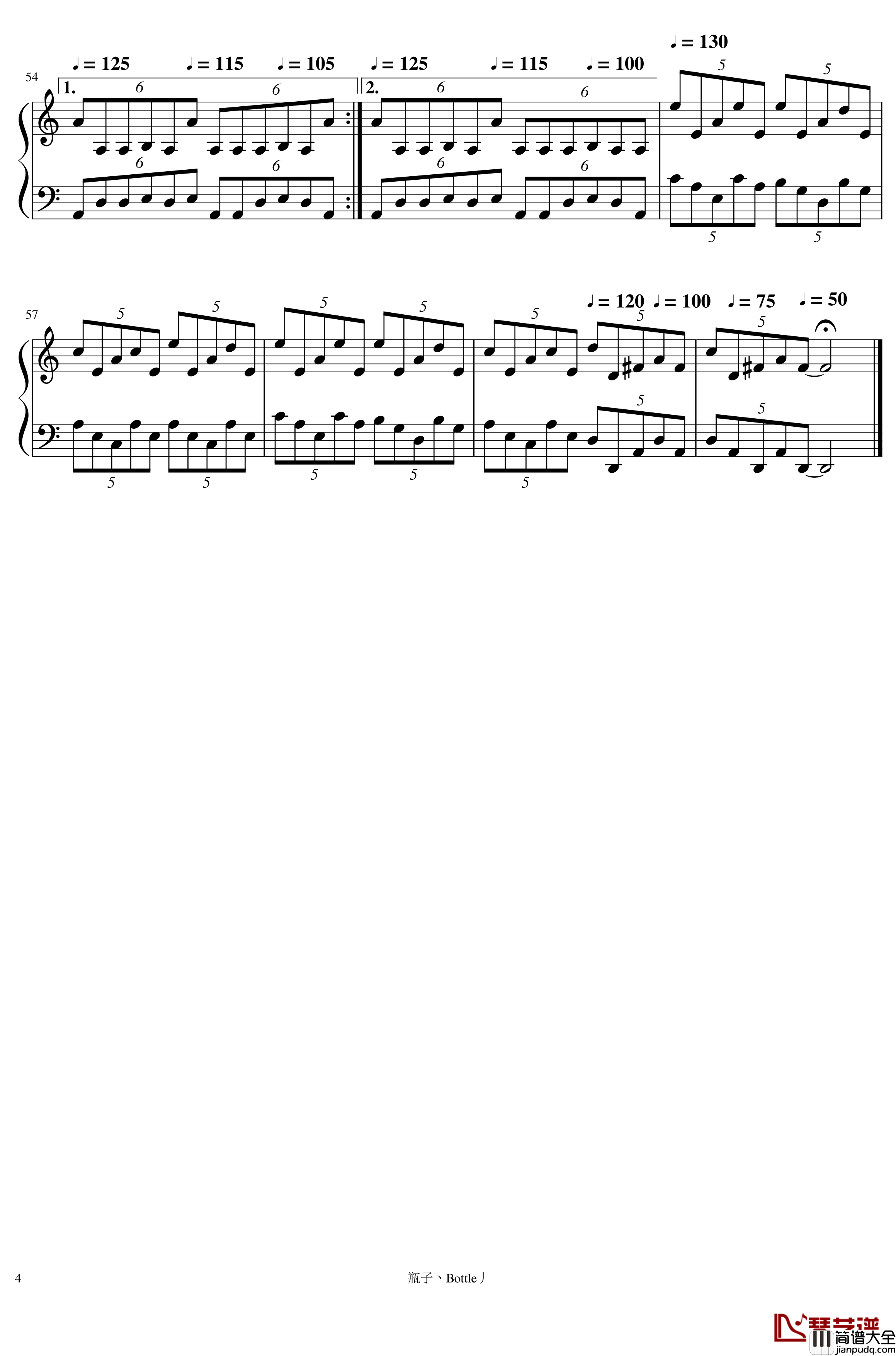 The_Heart_Asks_Pleasure_First_渴望快乐钢琴谱_钢琴课主题曲_Maksim_Mrvica_马克西姆