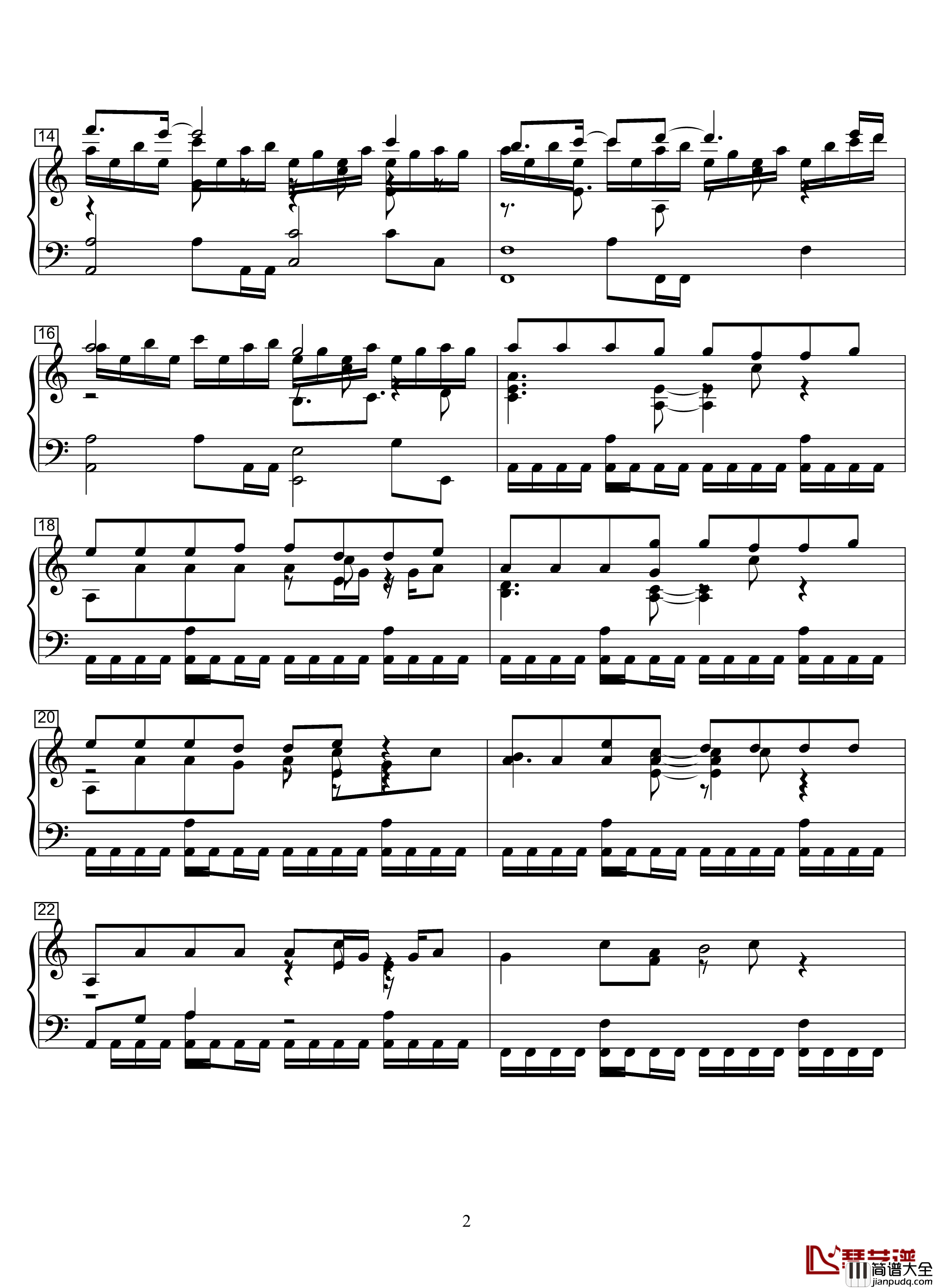 sys_void钢琴谱_明日方舟