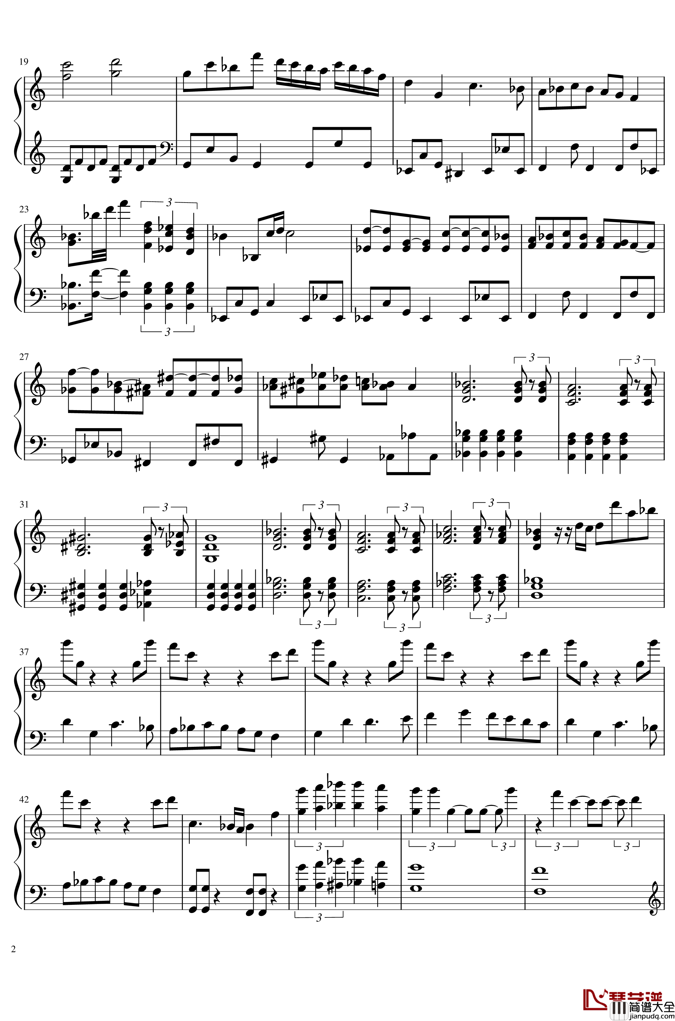 飞龙的反击钢琴谱_大越香里