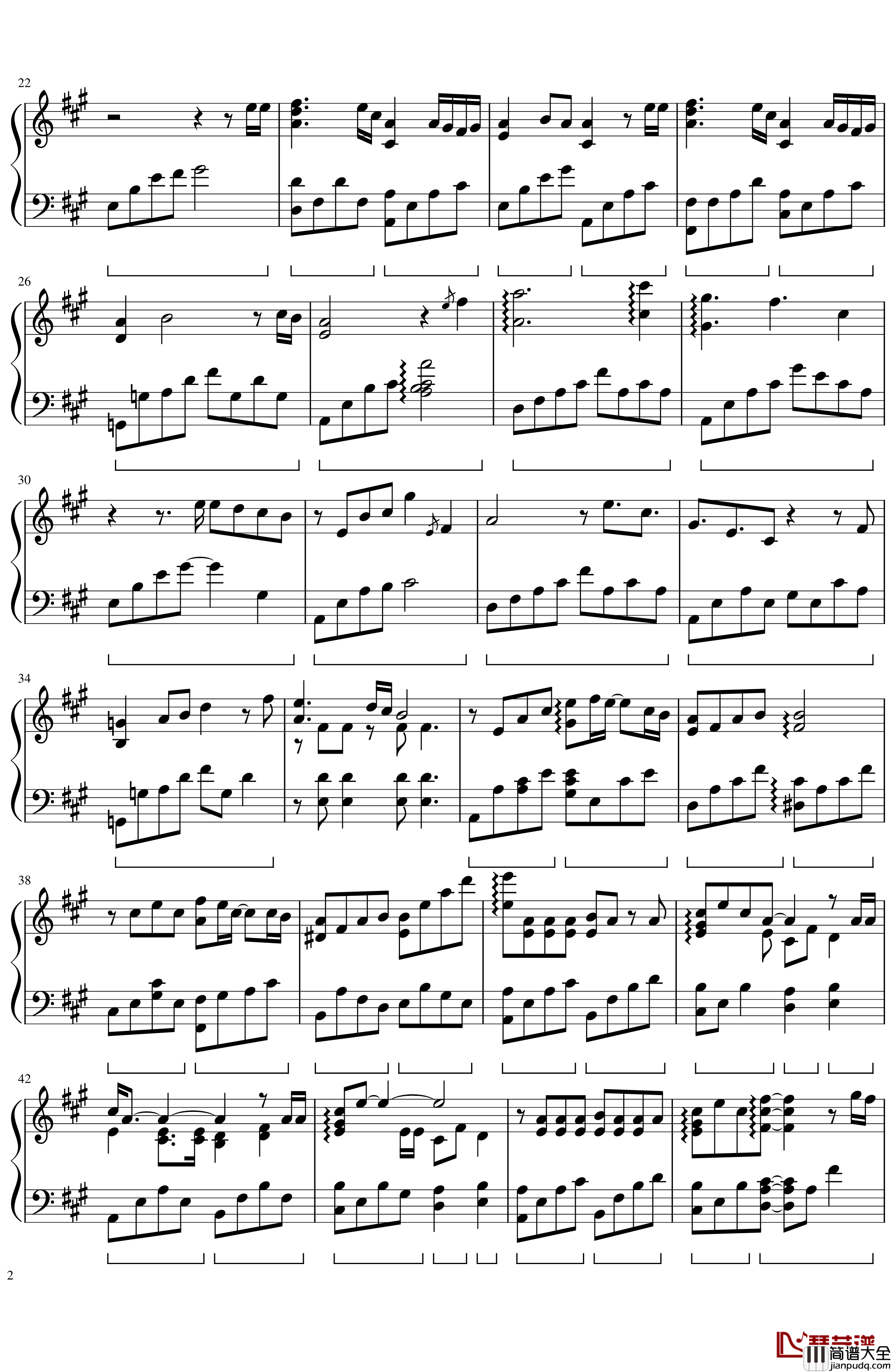 喵喵之歌2000钢琴谱_精灵宝可梦