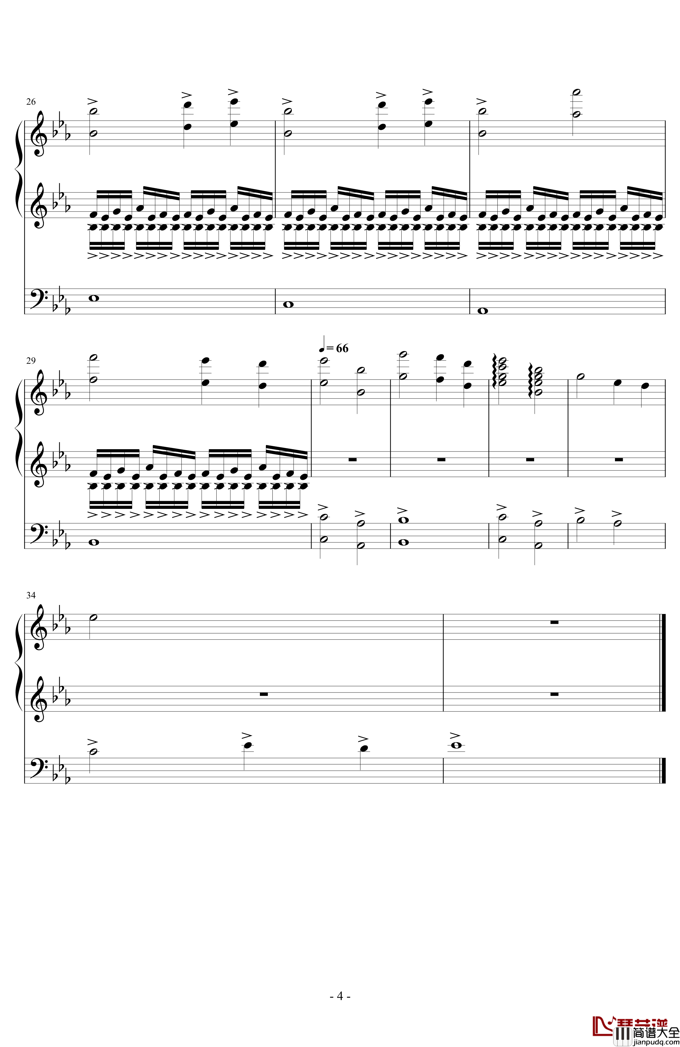 奋勇向前钢琴谱_魔女之泉Ⅱ