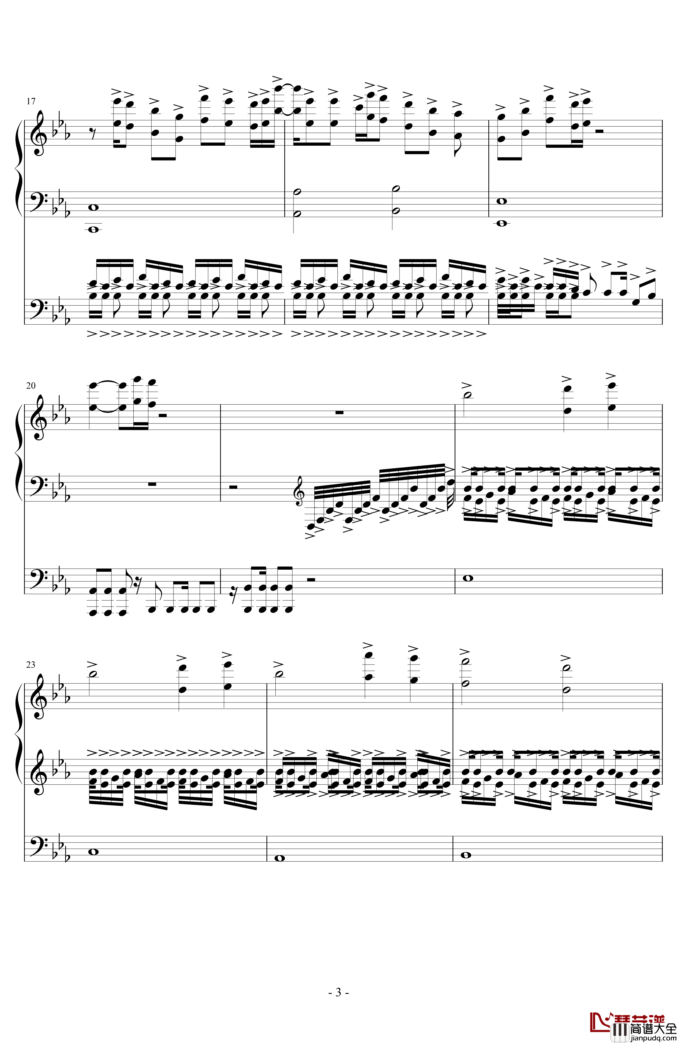 奋勇向前钢琴谱_魔女之泉Ⅱ