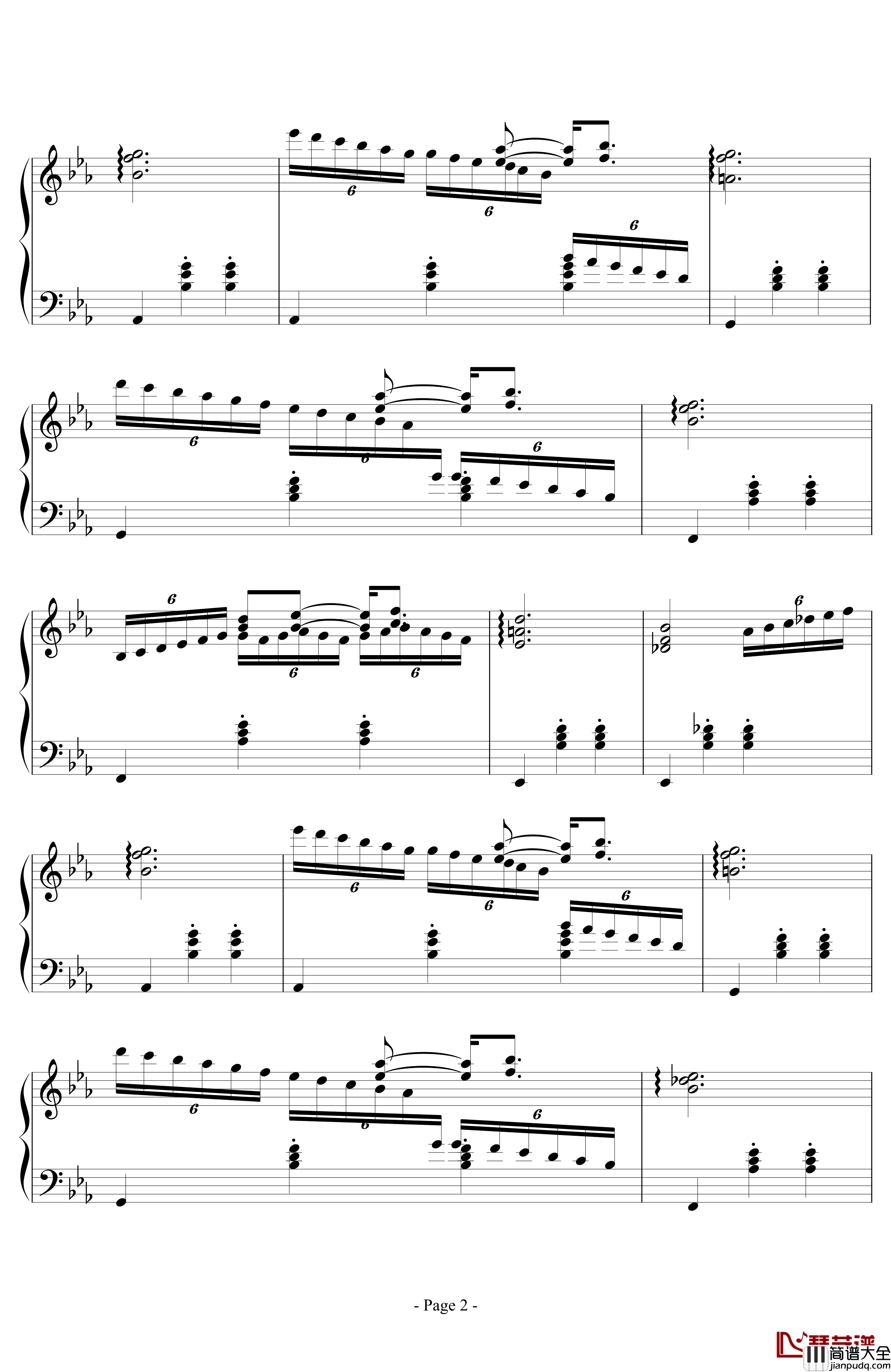 消遣钢琴谱_lujianxiang555