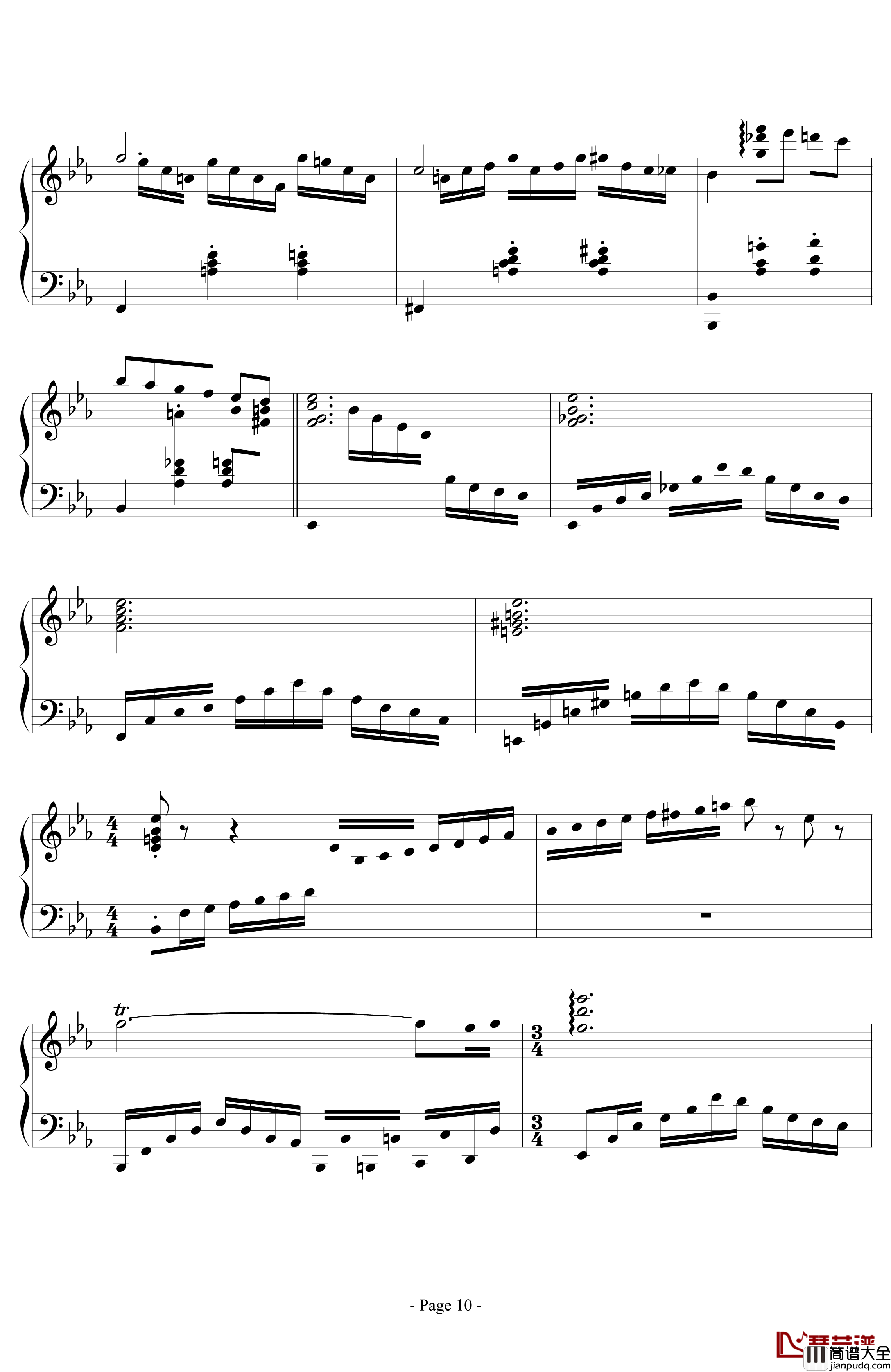 消遣钢琴谱_lujianxiang555