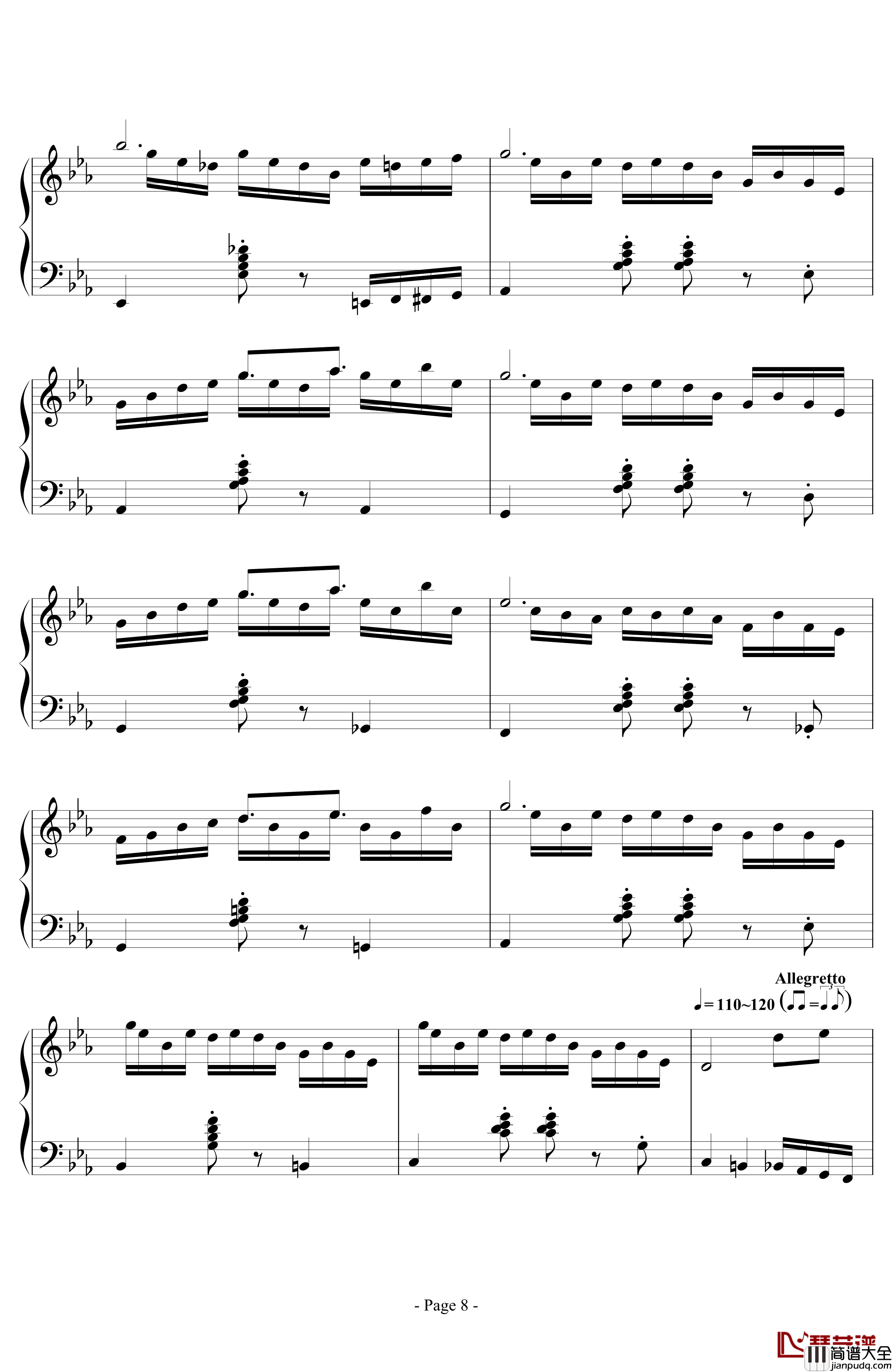 消遣钢琴谱_lujianxiang555