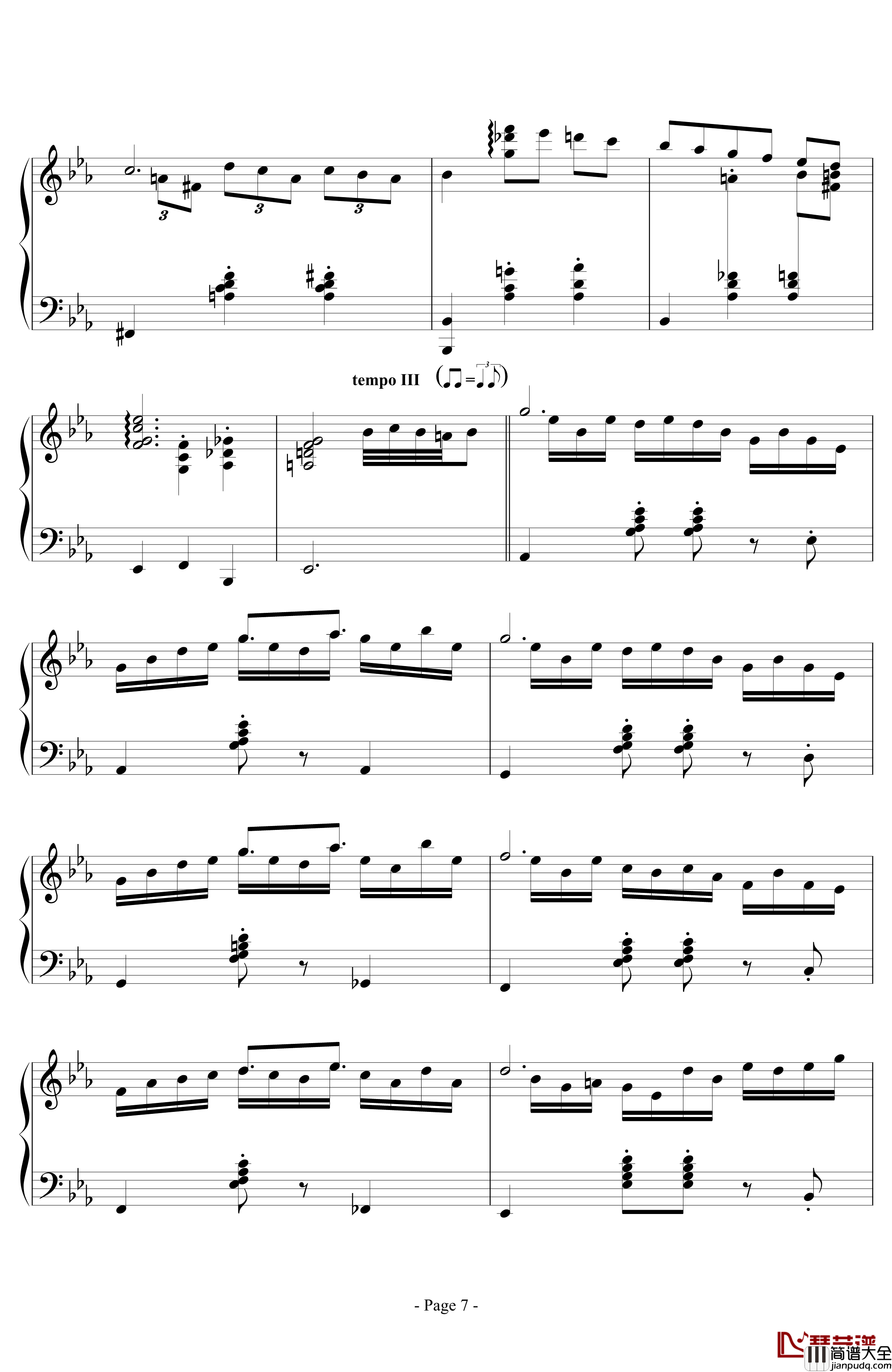 消遣钢琴谱_lujianxiang555