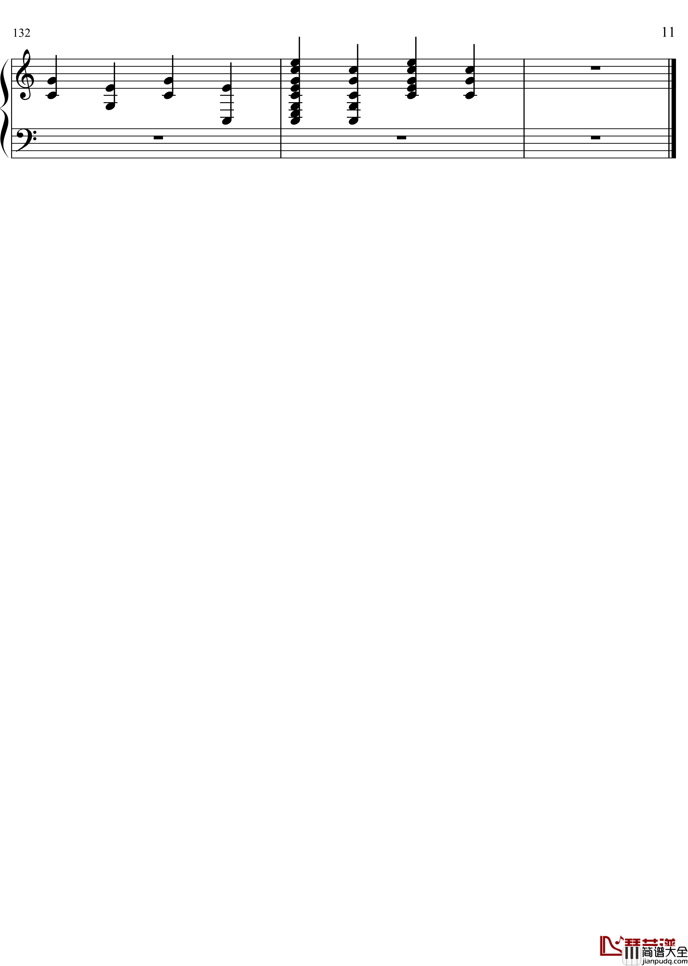 靠近我钢琴谱_56_yeluliao