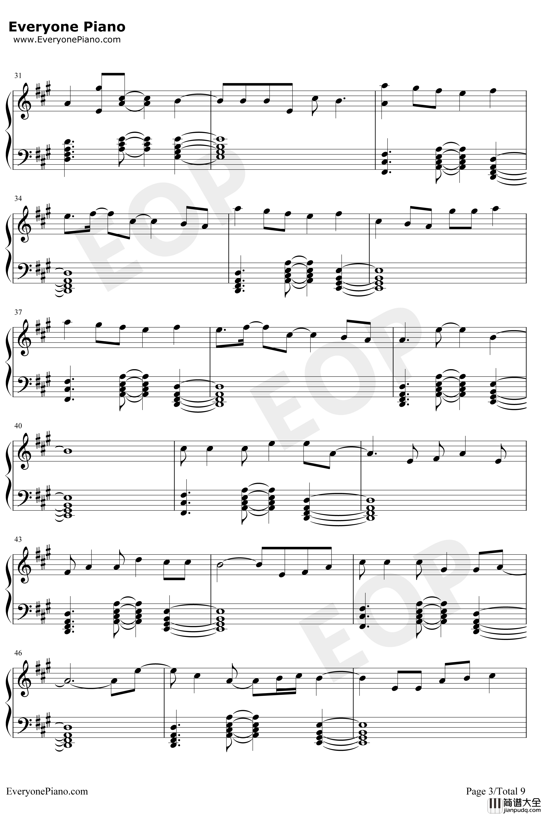 Heaven钢琴谱_Avicii_Chris_Martin