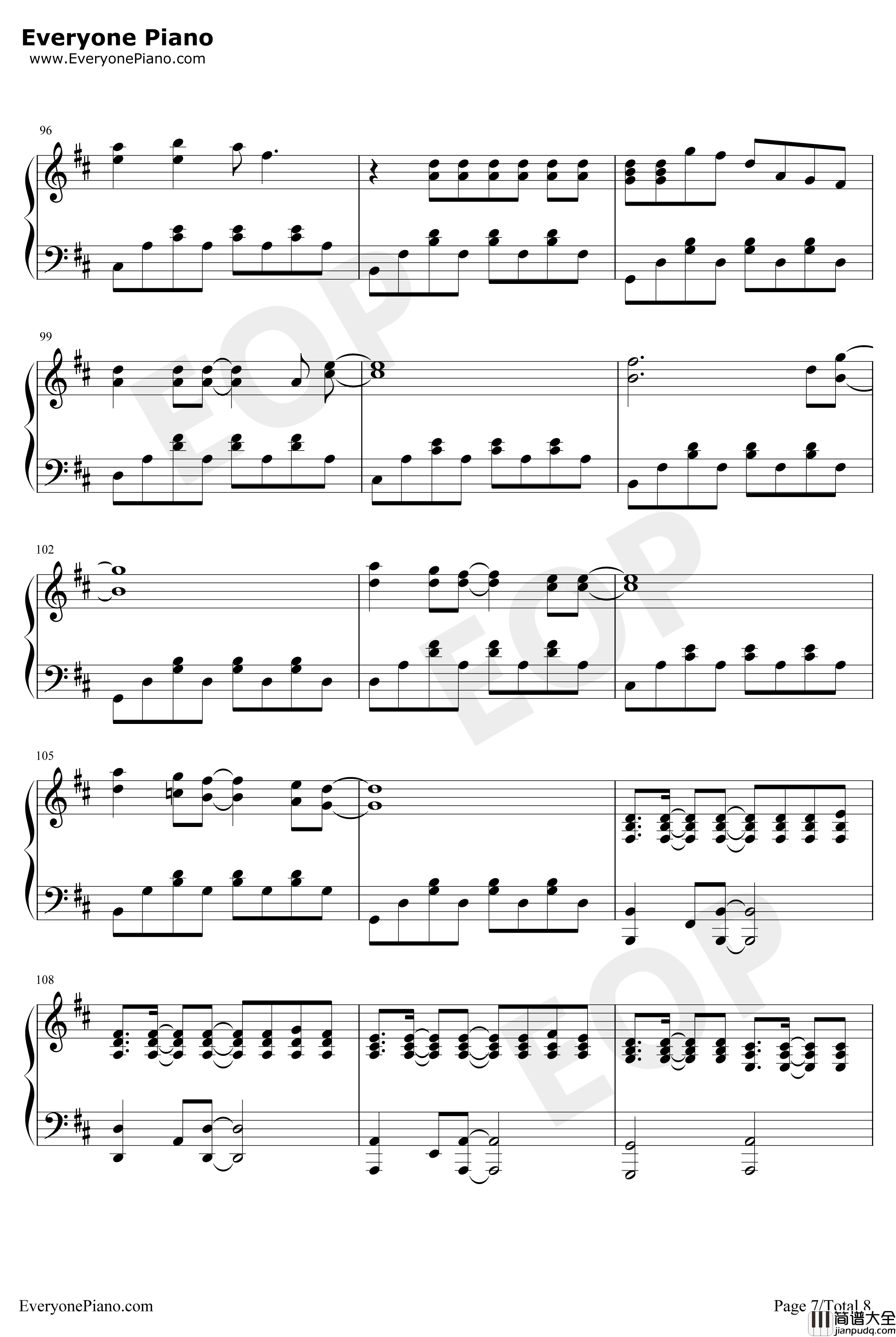 Because_of_You钢琴谱_ThePianoGuys