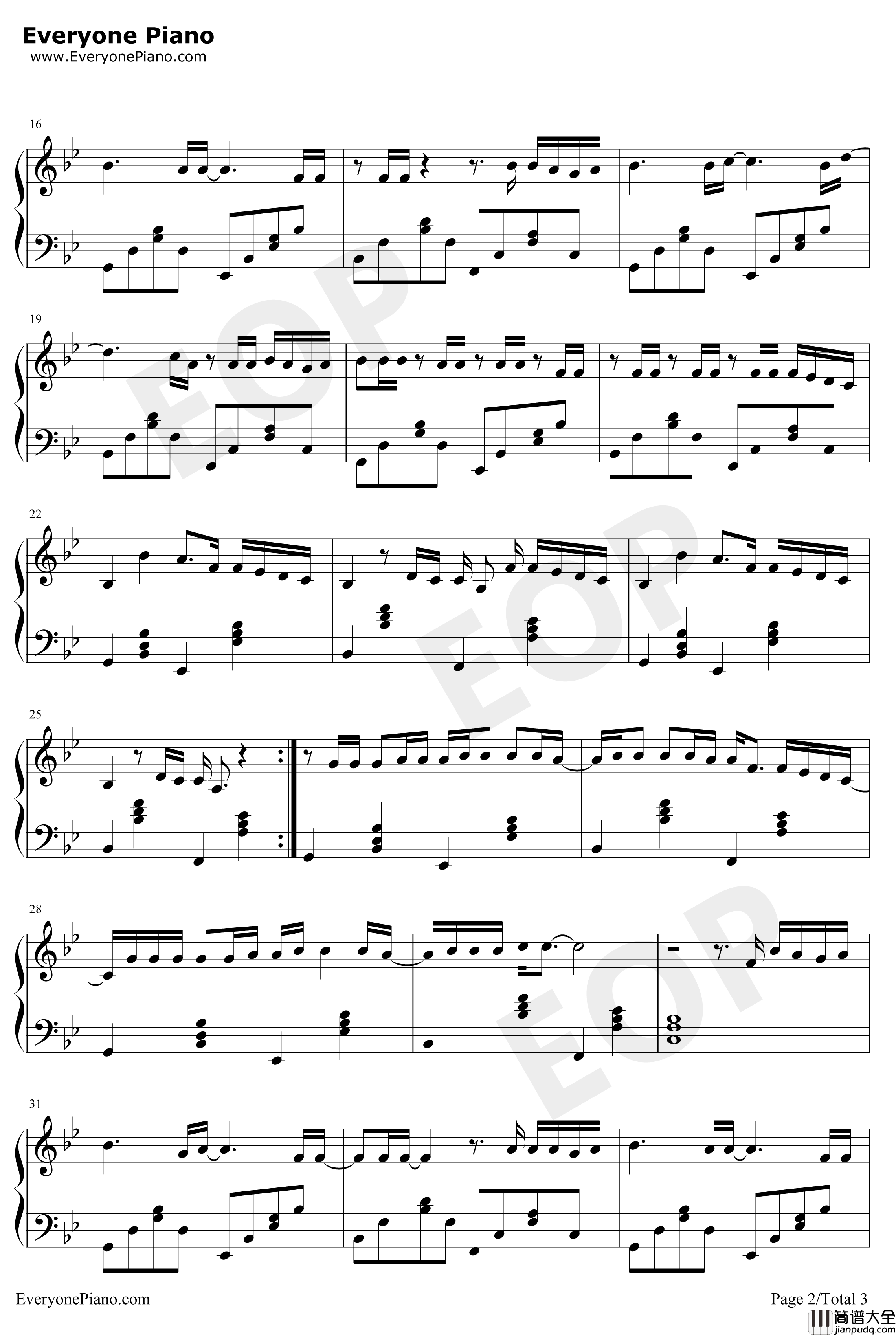 来自天堂的魔鬼钢琴谱_邓紫棋_完美钢琴版