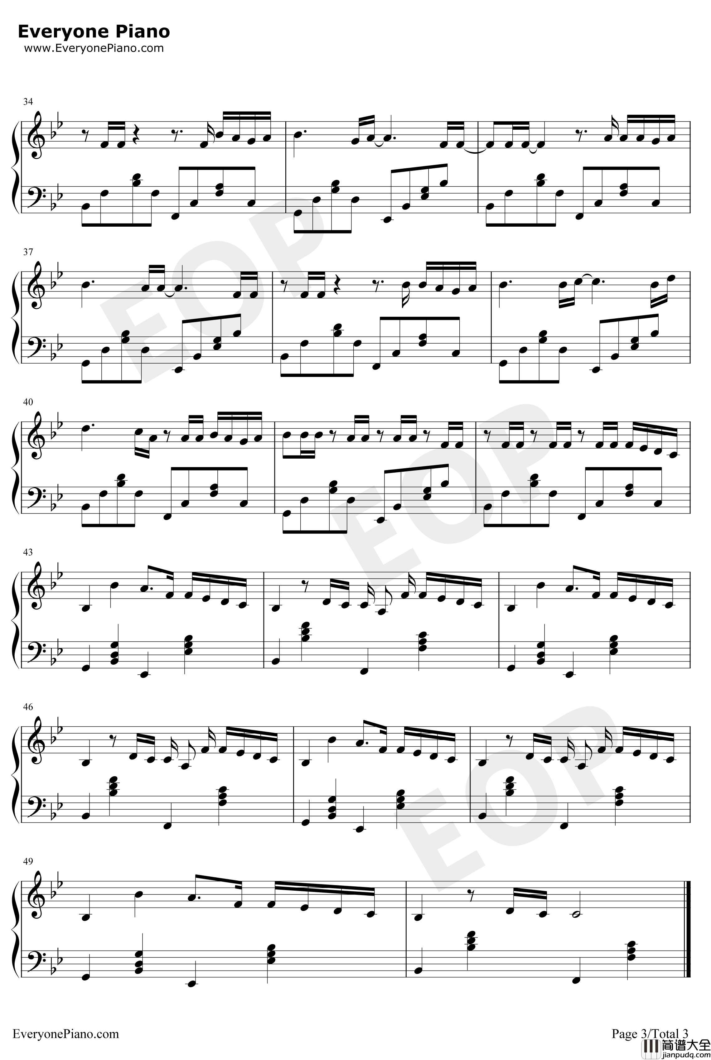 来自天堂的魔鬼钢琴谱_邓紫棋_完美钢琴版