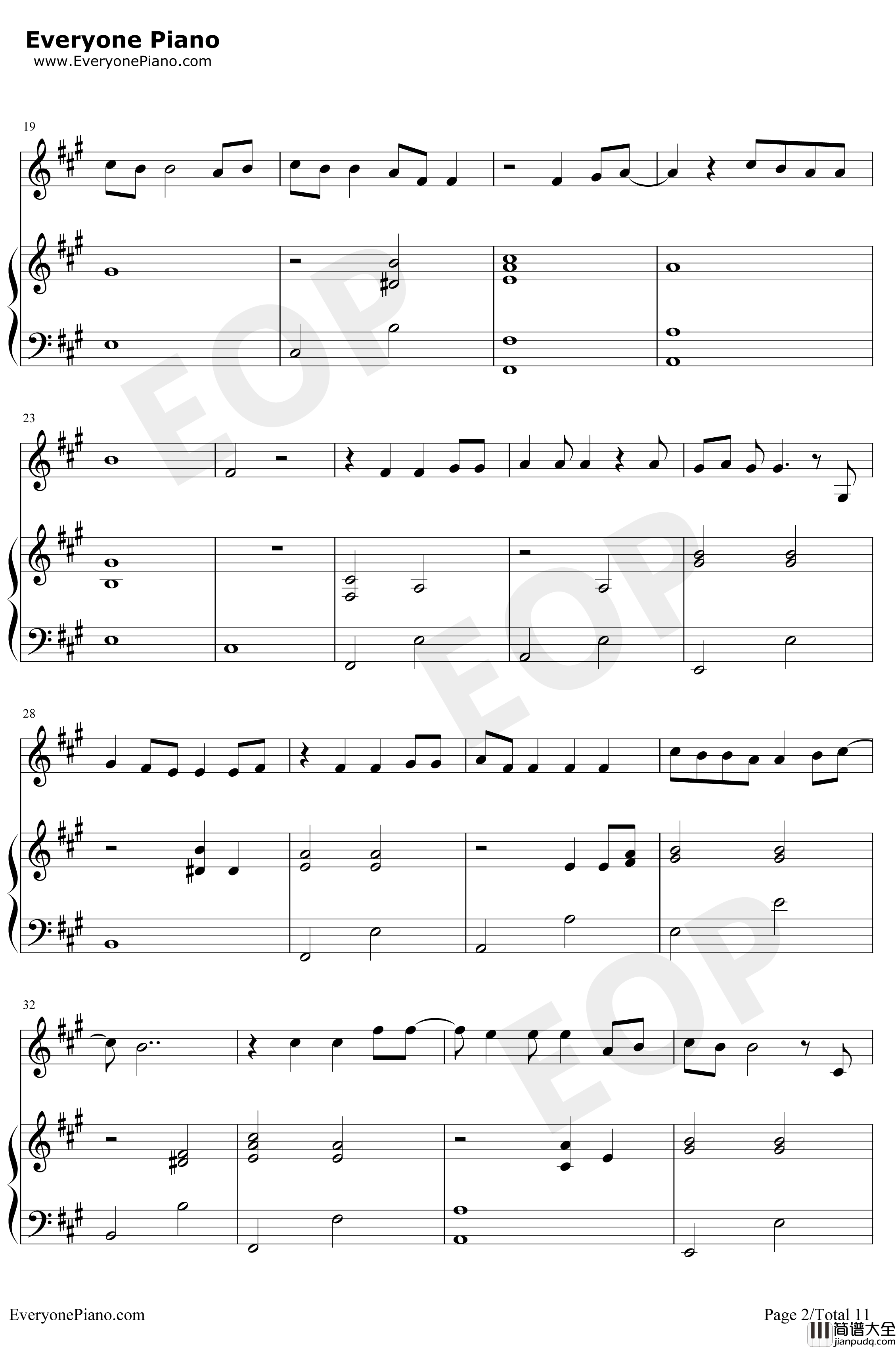 异类钢琴谱_华晨宇