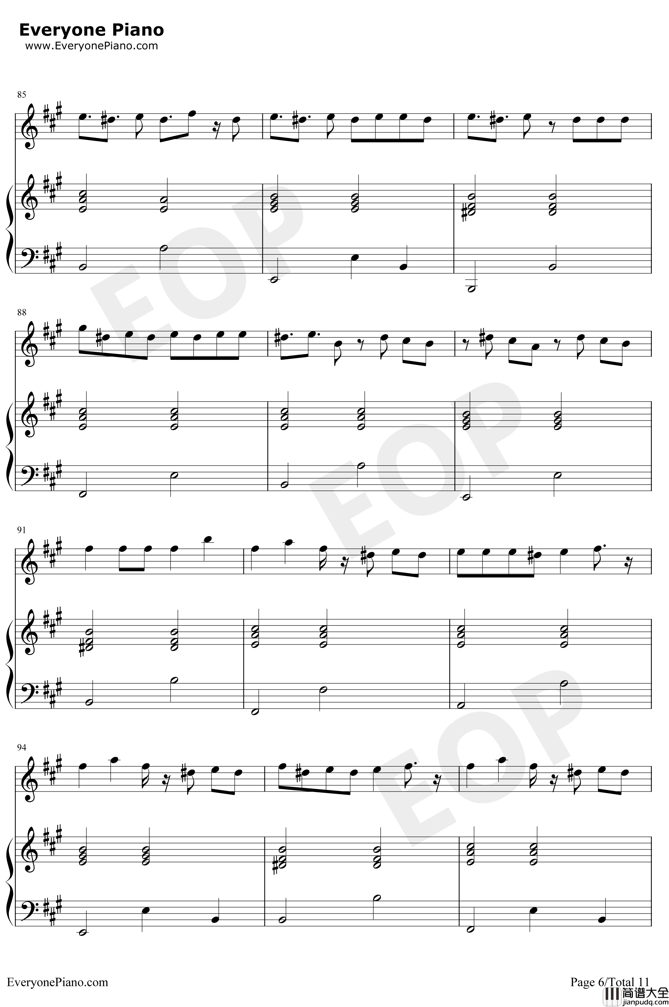 异类钢琴谱_华晨宇