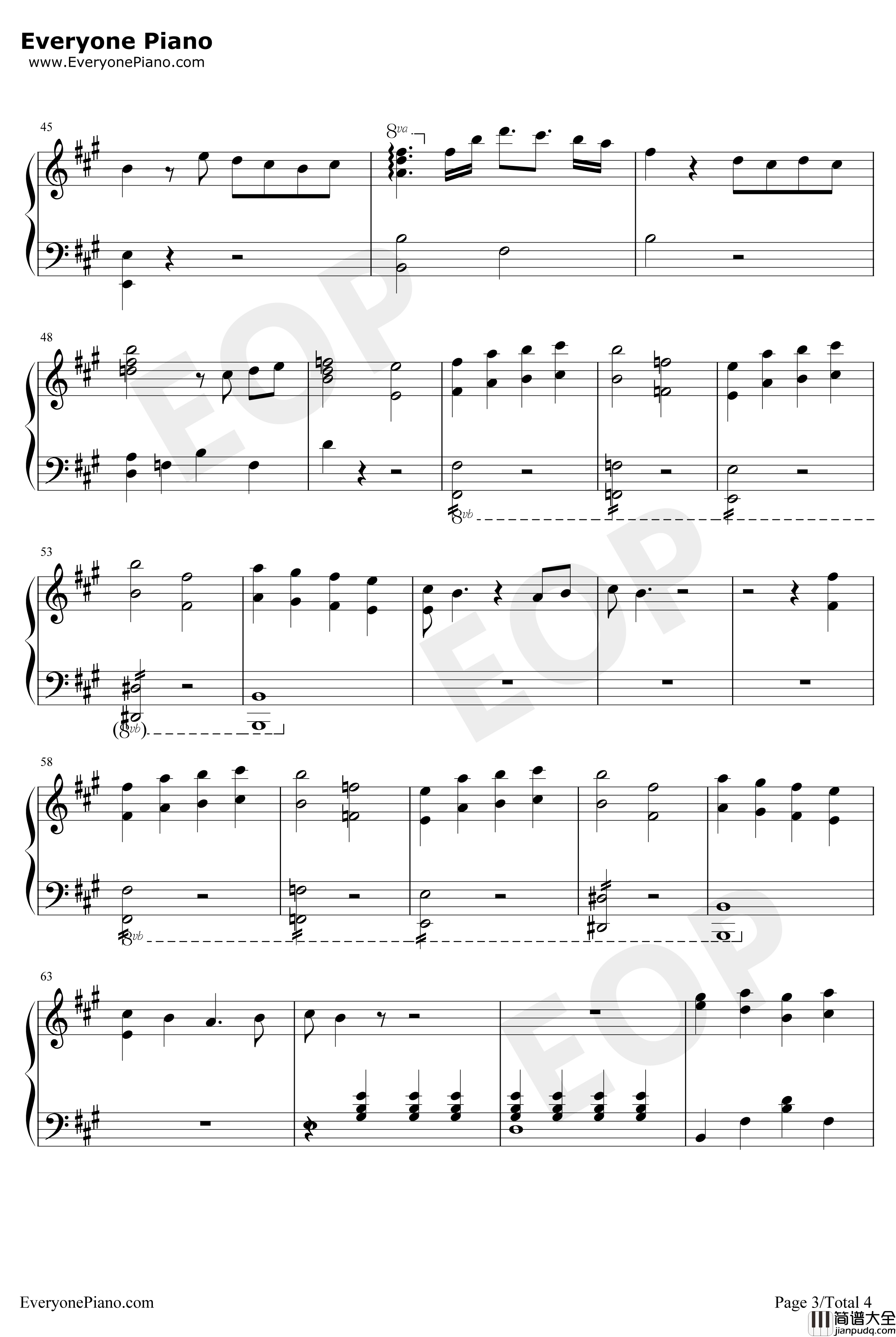 Xanny钢琴谱_BillieEilish