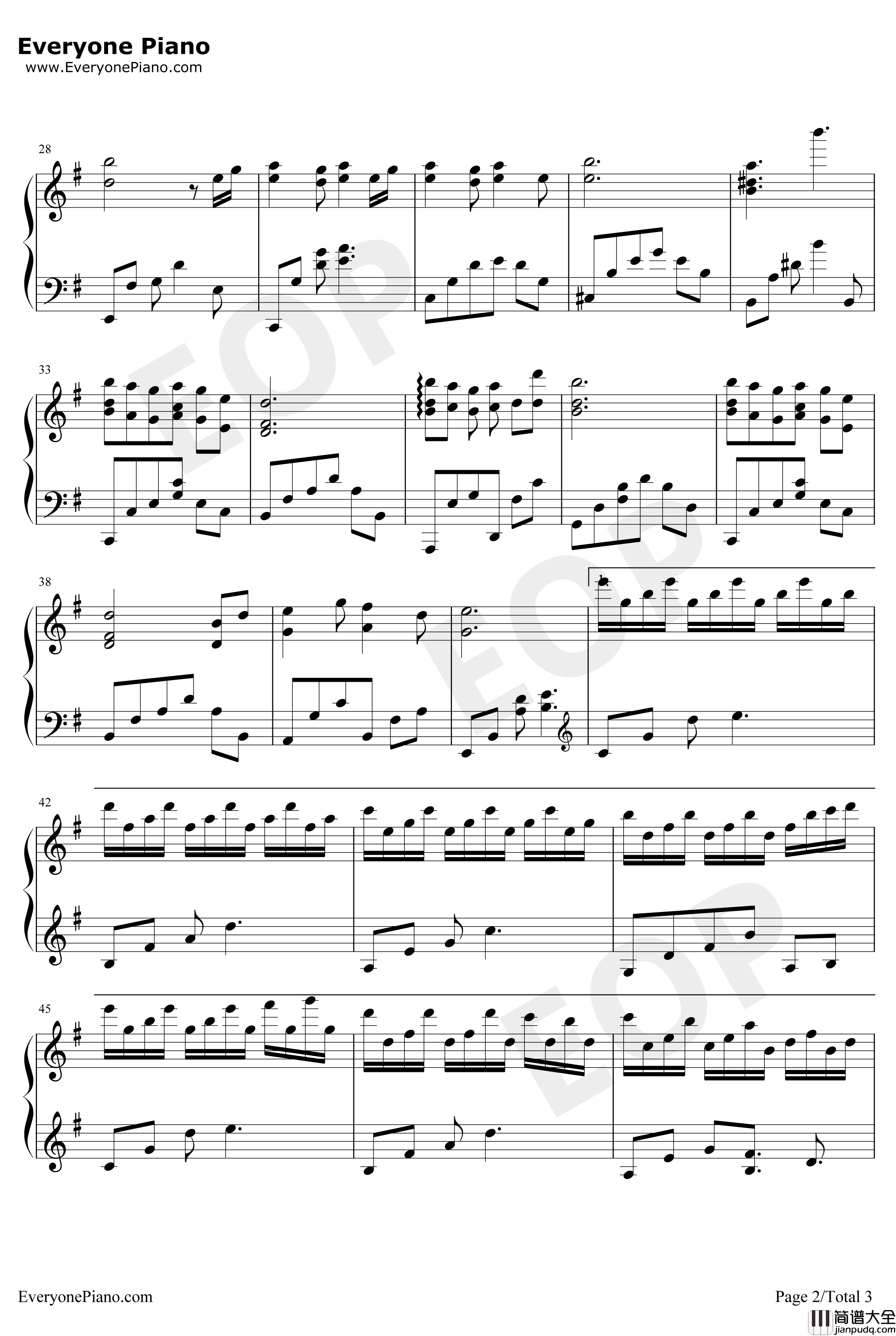 落梅笺钢琴谱_银临_剑网3同人歌曲