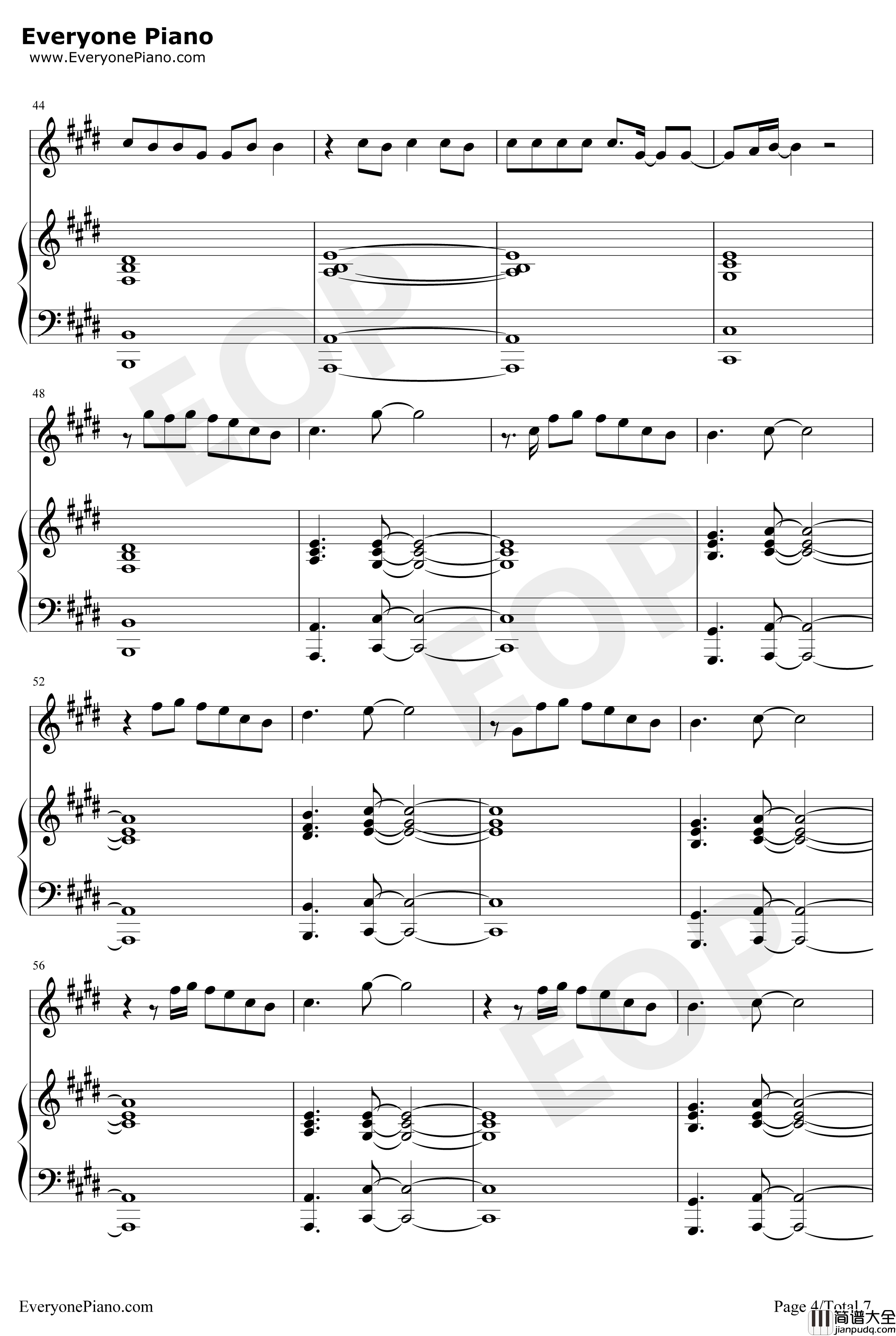 Bruises钢琴谱_Lewis_Capaldi