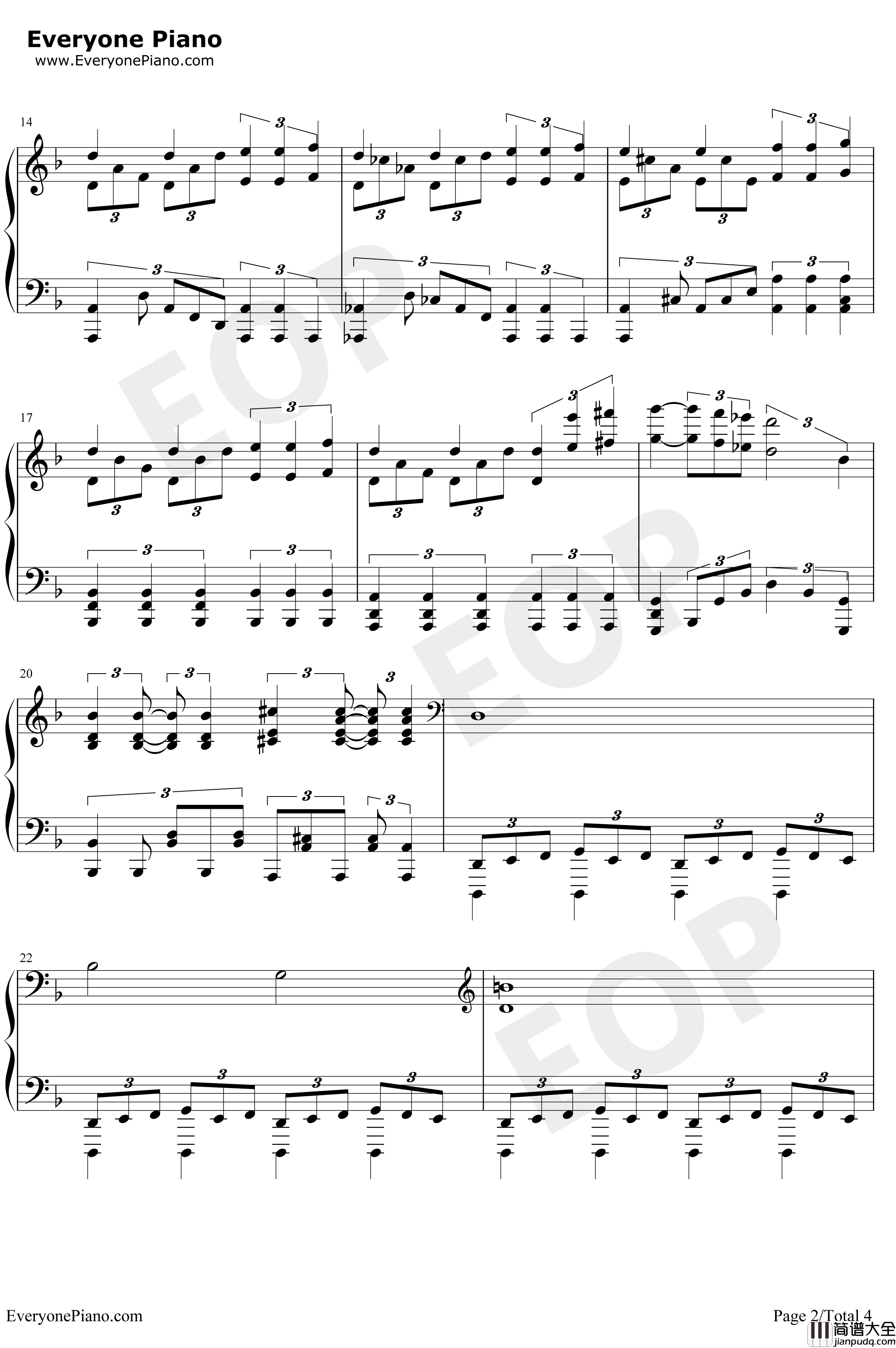 不動の山神~ガムート钢琴谱_CAPCOM_怪物猎人XXBGM