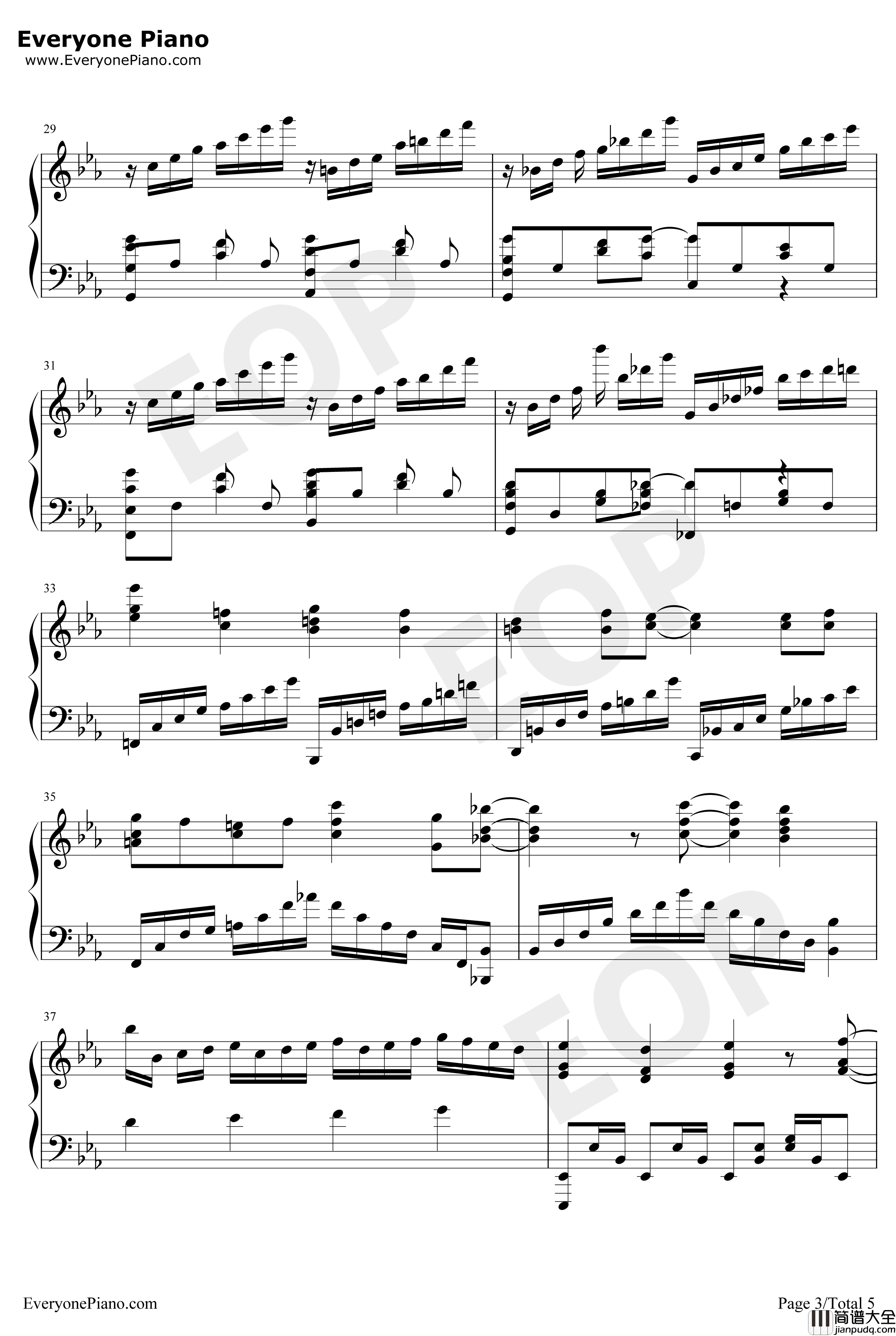 为什么老师会在这里OP钢琴谱_上坂堇