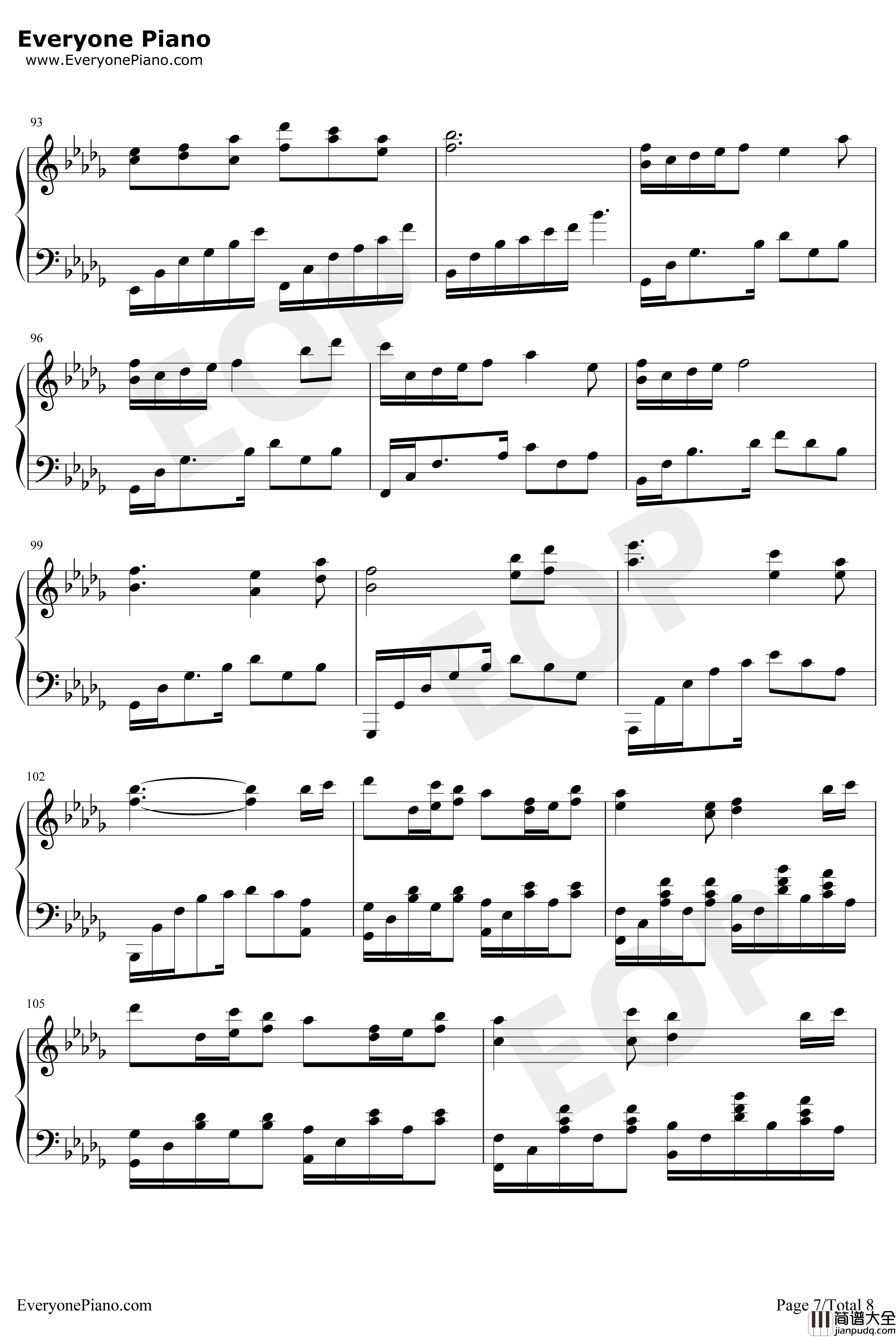 锦鲤抄钢琴谱_银临云の泣_原版