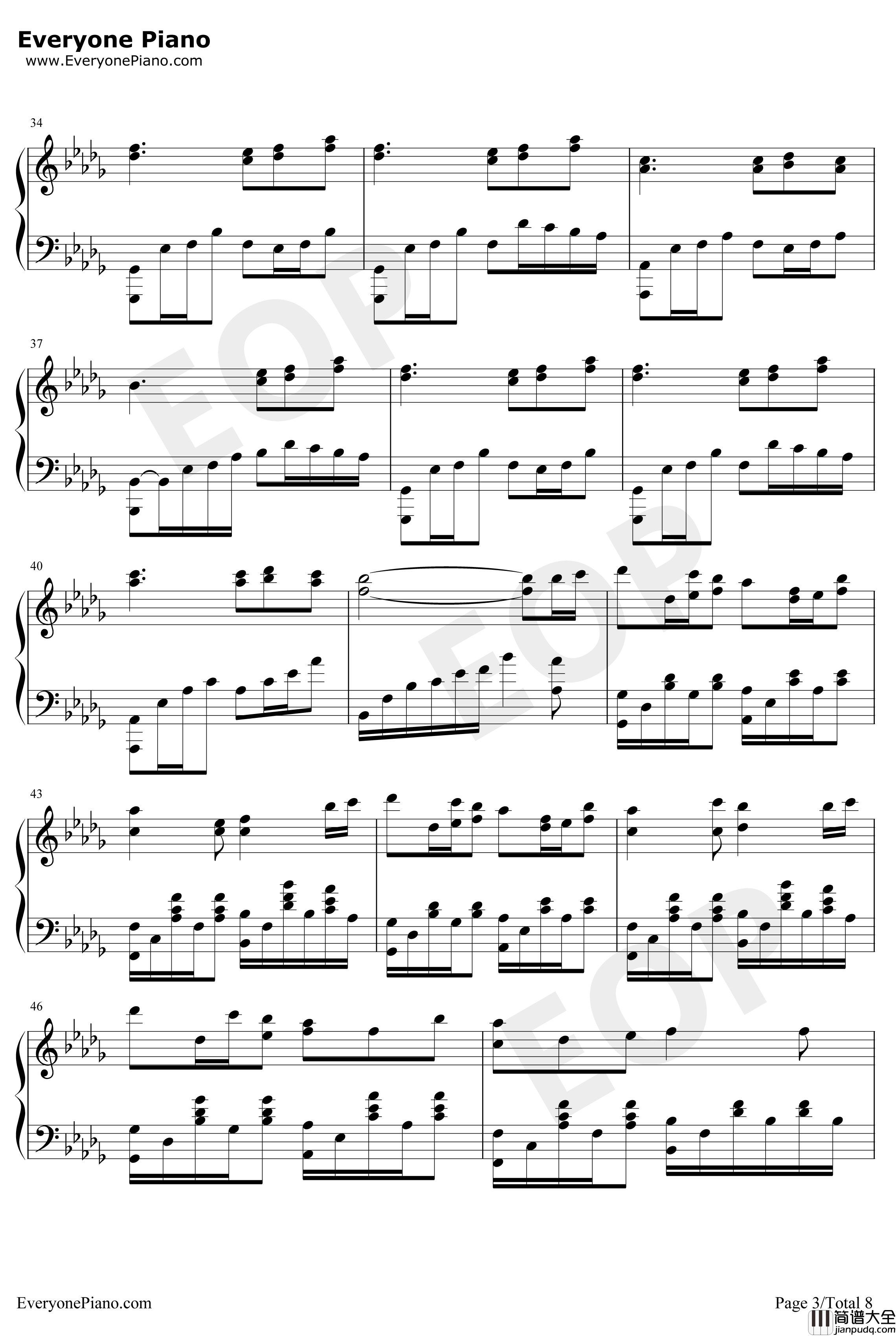 锦鲤抄钢琴谱_银临云の泣_原版