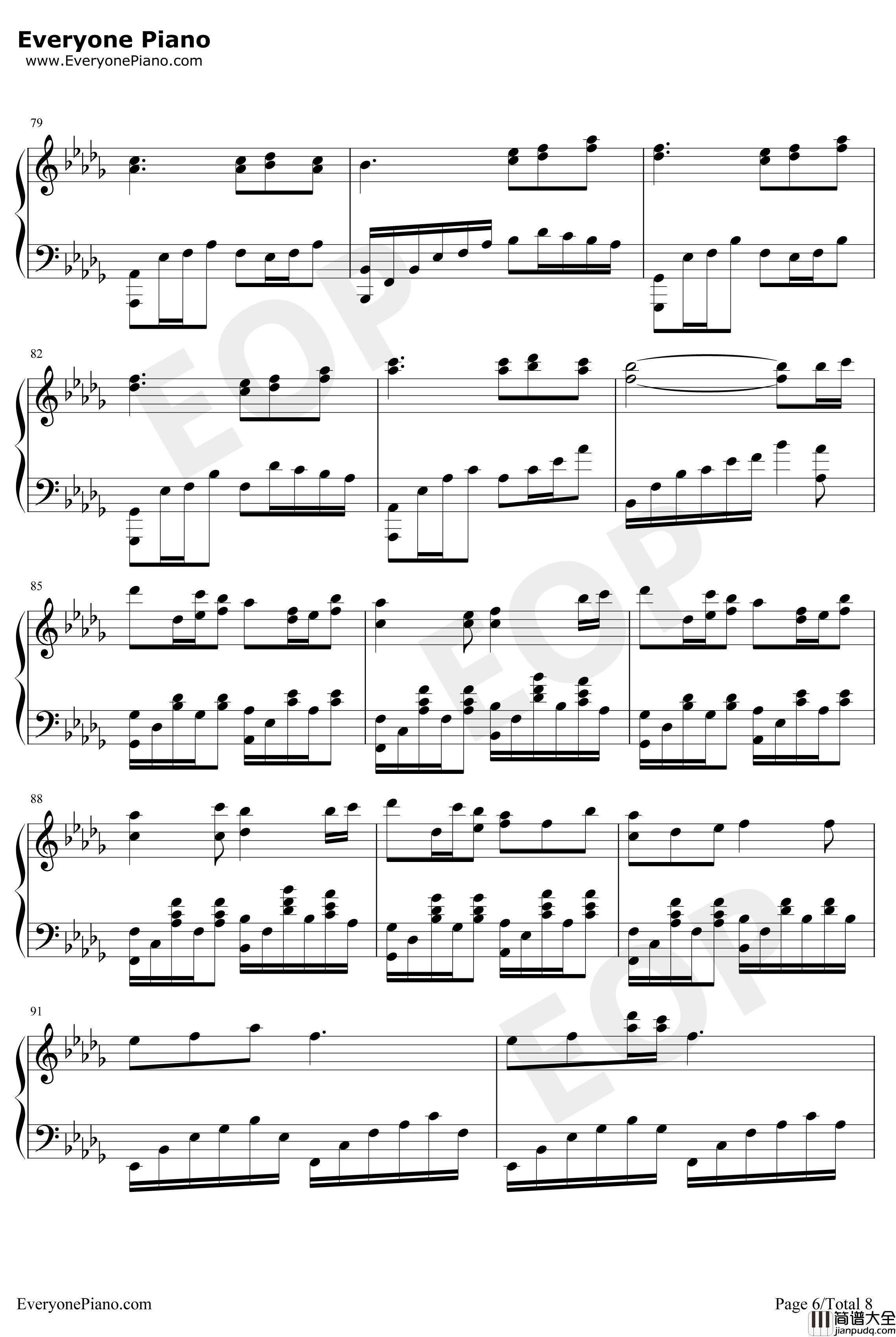 锦鲤抄钢琴谱_银临云の泣_原版