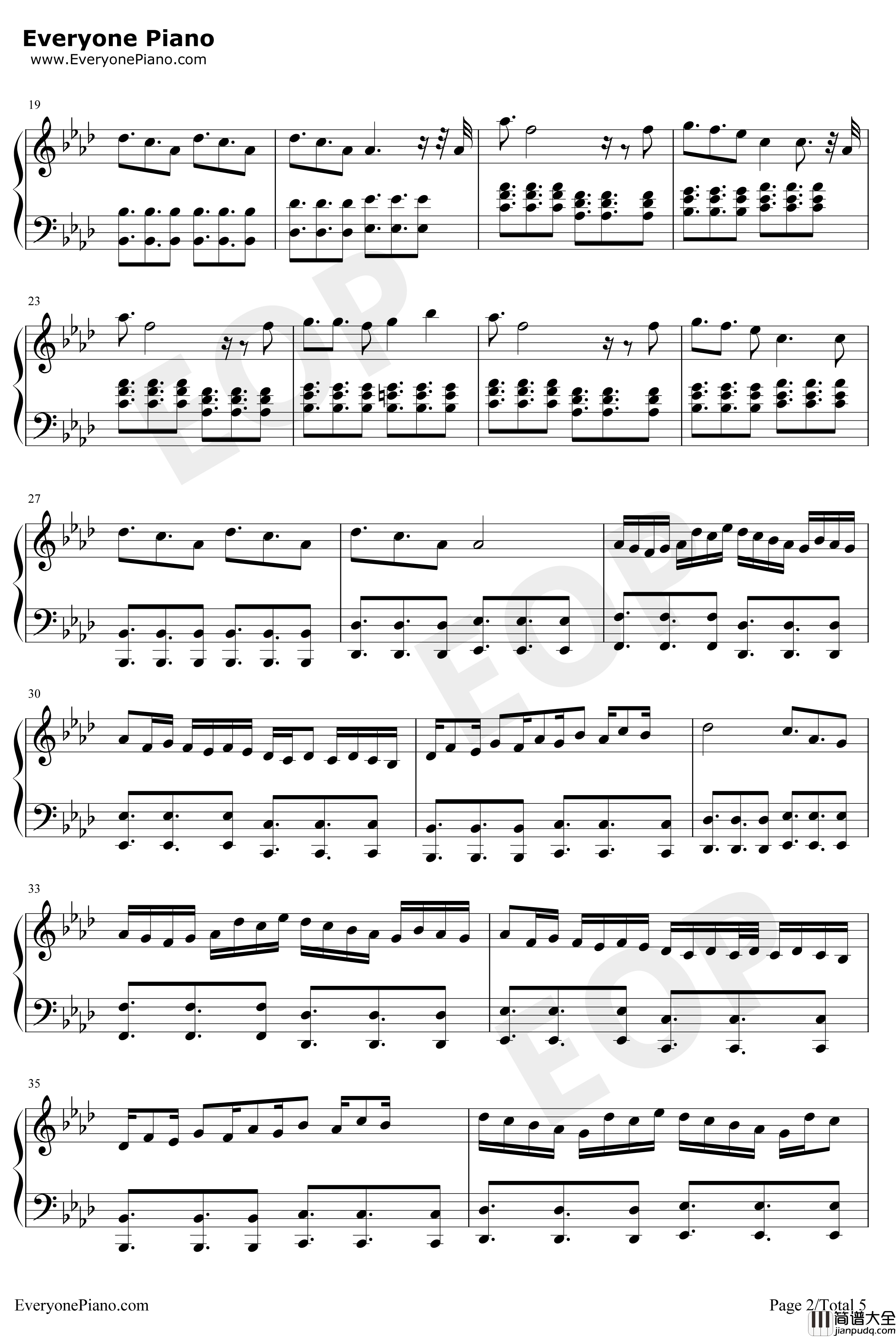 Tough_Love钢琴谱_Avicii