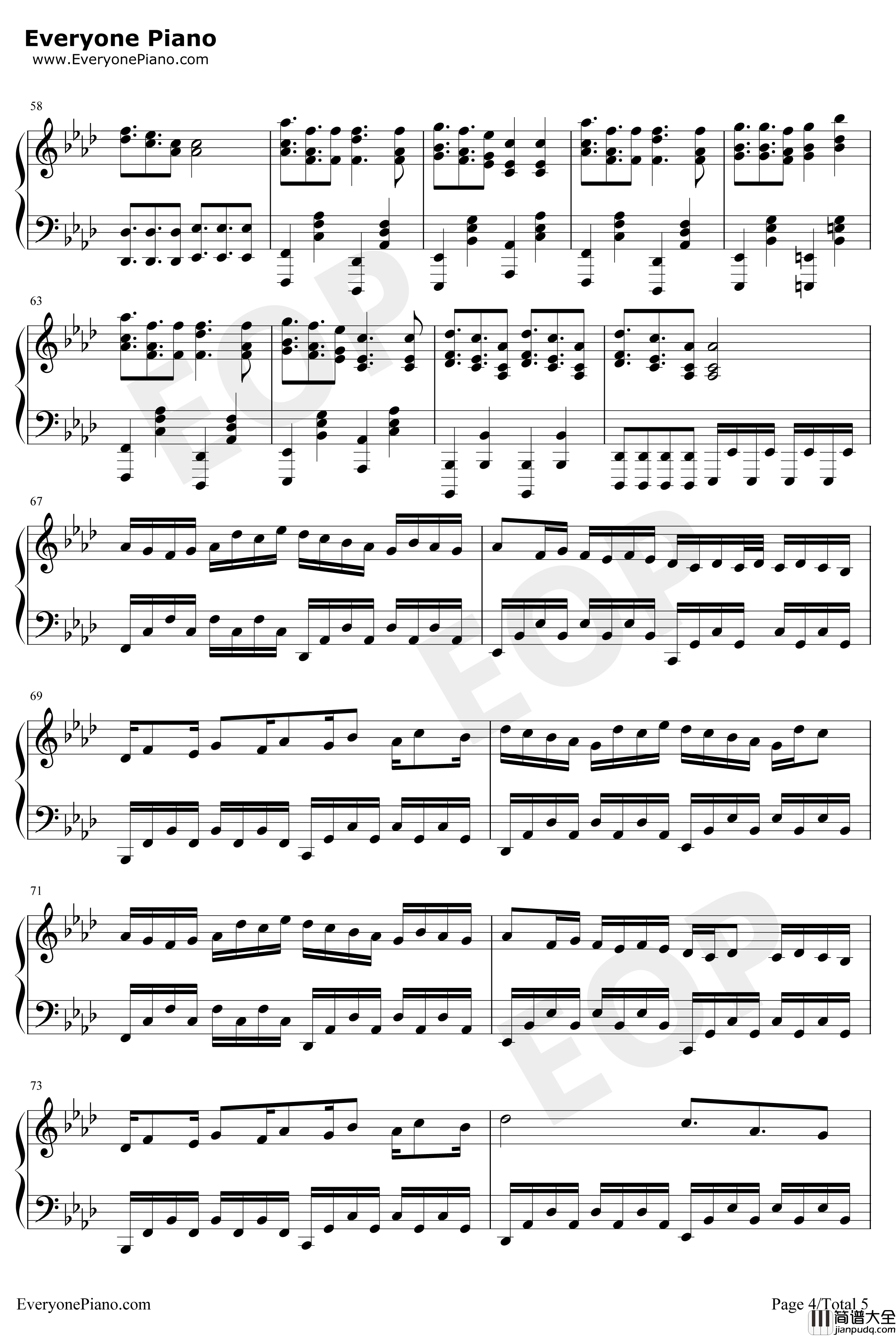 Tough_Love钢琴谱_Avicii