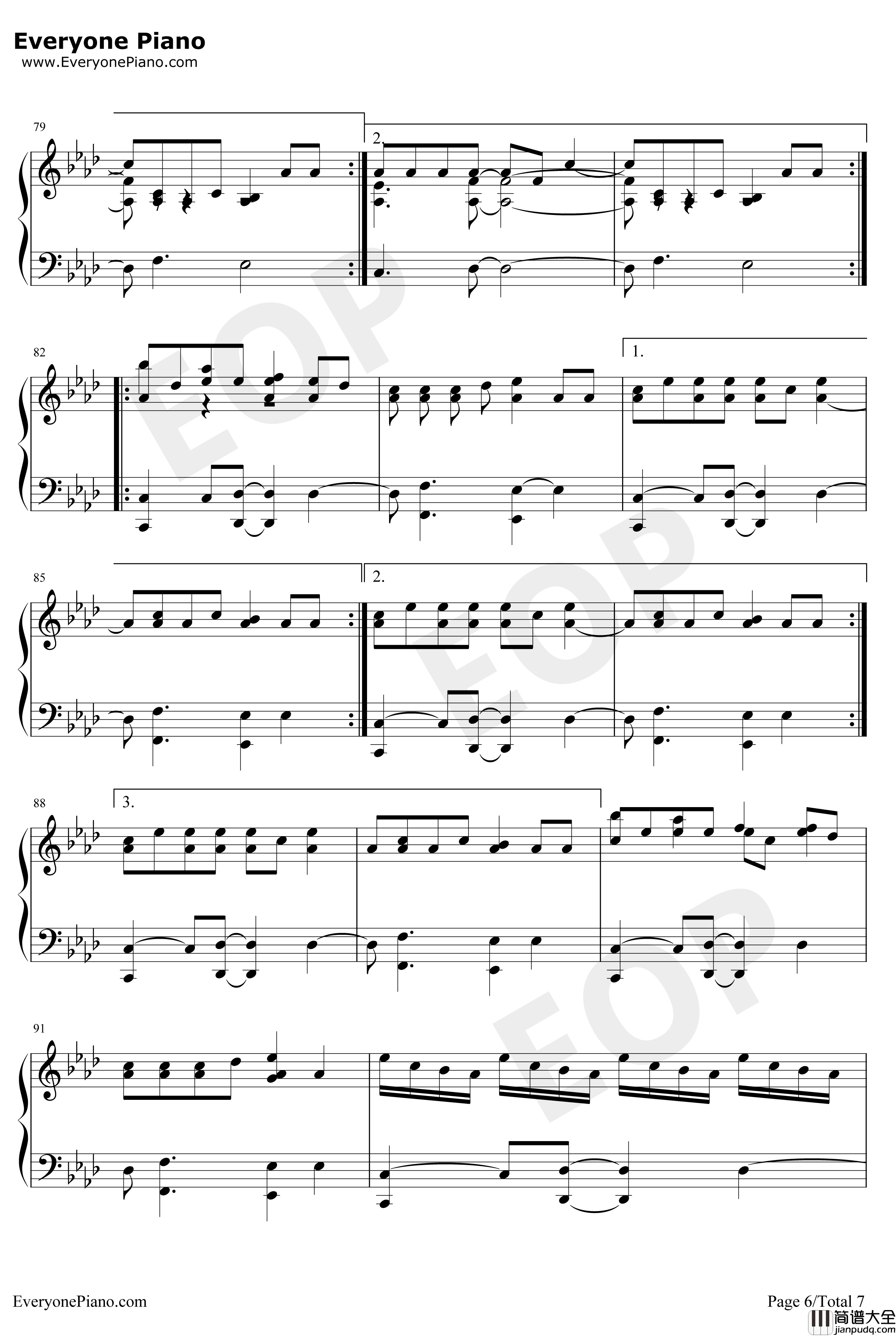 Rockstar钢琴谱_AGreatBigWorld_AGreatBigWorld