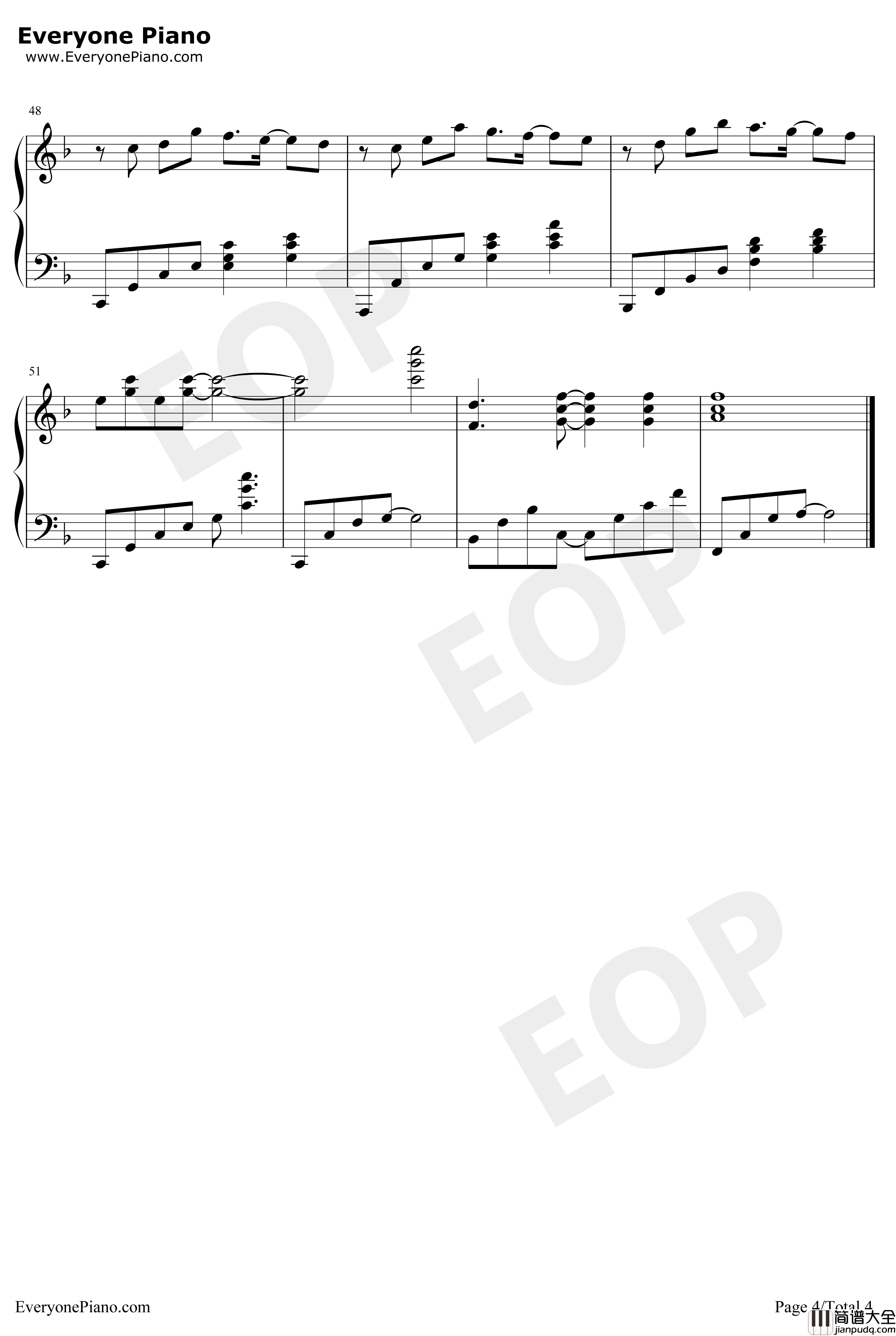 叮咛钢琴谱_毛不易_都挺好片尾曲_不仅好听且歌词唯美至极