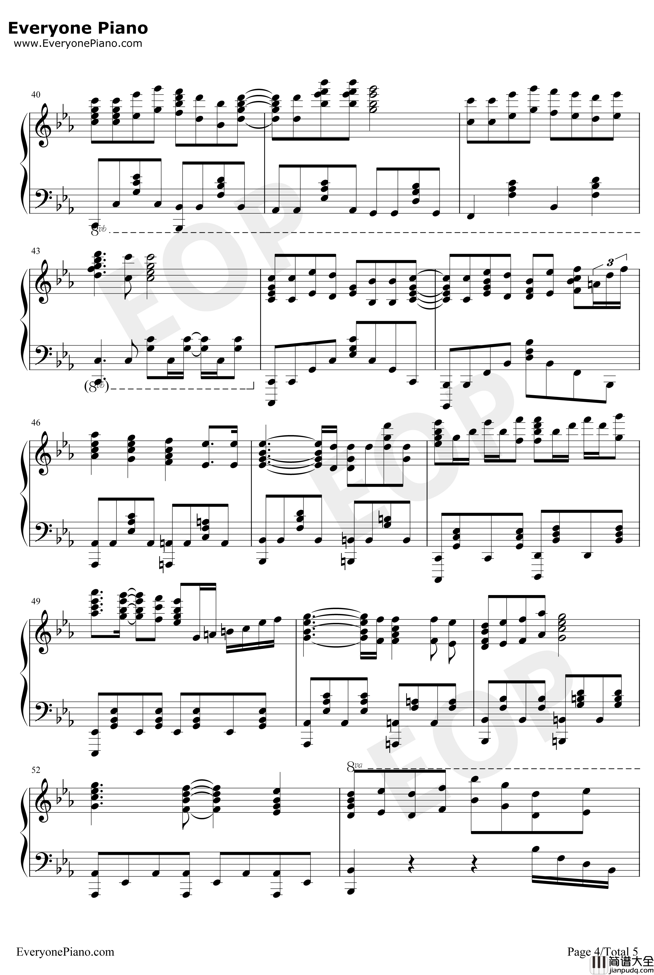 进击的巨人第三季OP2钢琴谱_LinkedHorizon