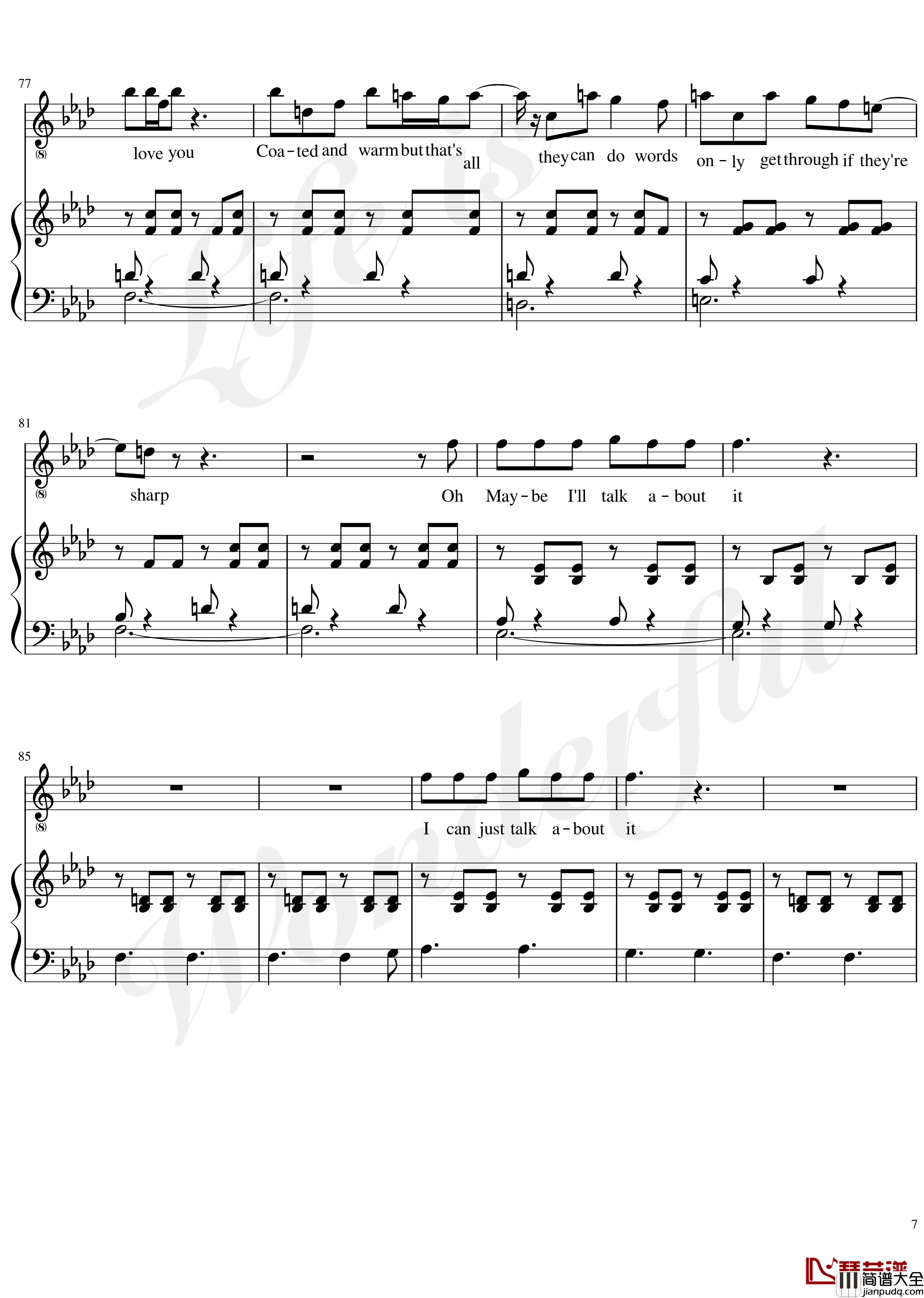 Burned_out钢琴谱_Dodie_Clark